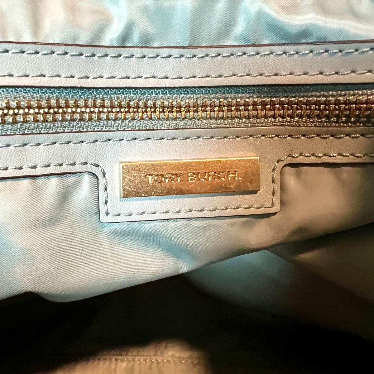 Powder Blue Tory Bruch Large Ella Tote!