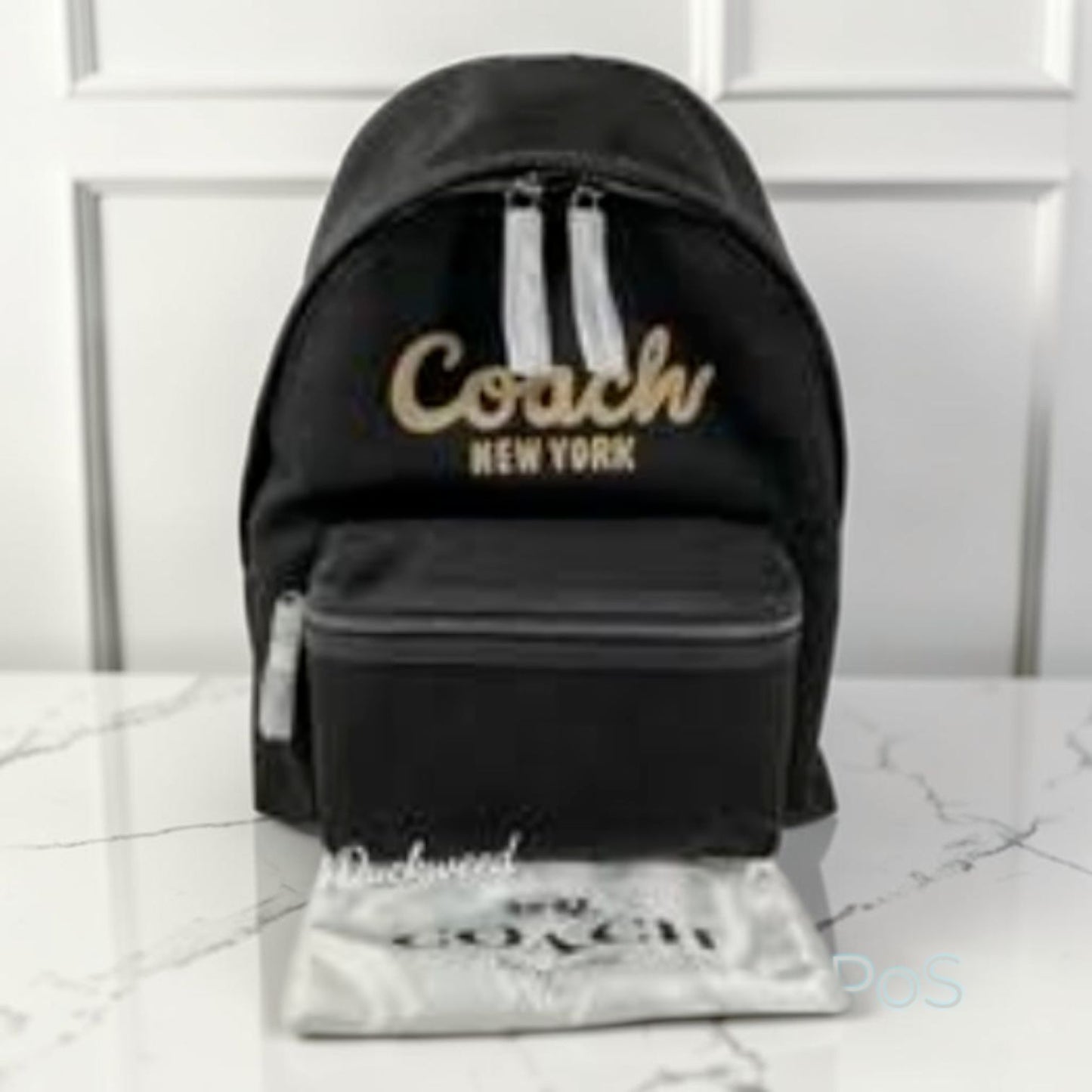 NEW WITH TAGS Coach Black Cargo Backpack/Book Bag