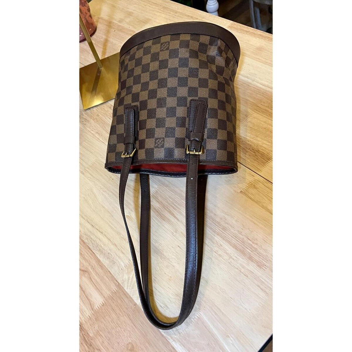 Louis Vuitton Damier Marais PM Bucket Bag