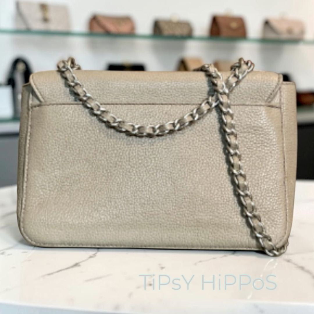 Tory Burch Grey and Silver Britten Shoulder Bag / Crossbody 998066