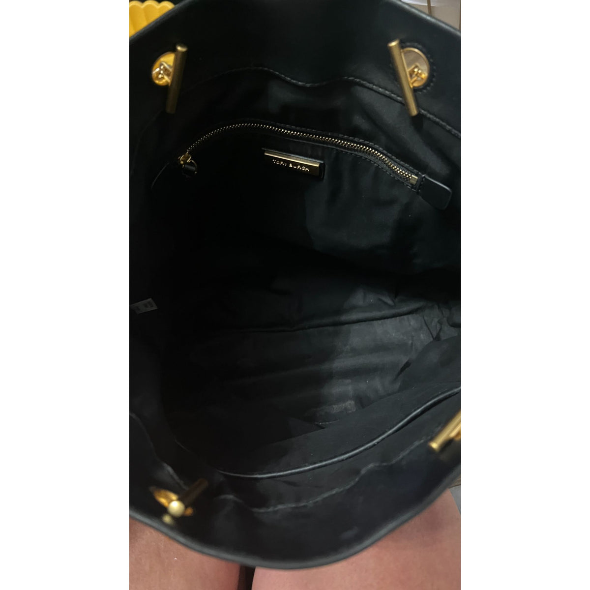 Tory Burch Black Quilted Leather Fleming Shoulder Bag