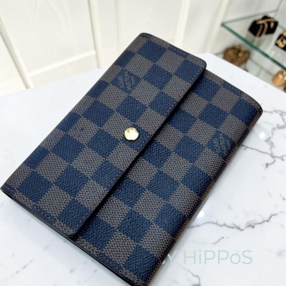 LOUIS VUITTON Tresor Etui Papier Trifold Wallet Damier Leather