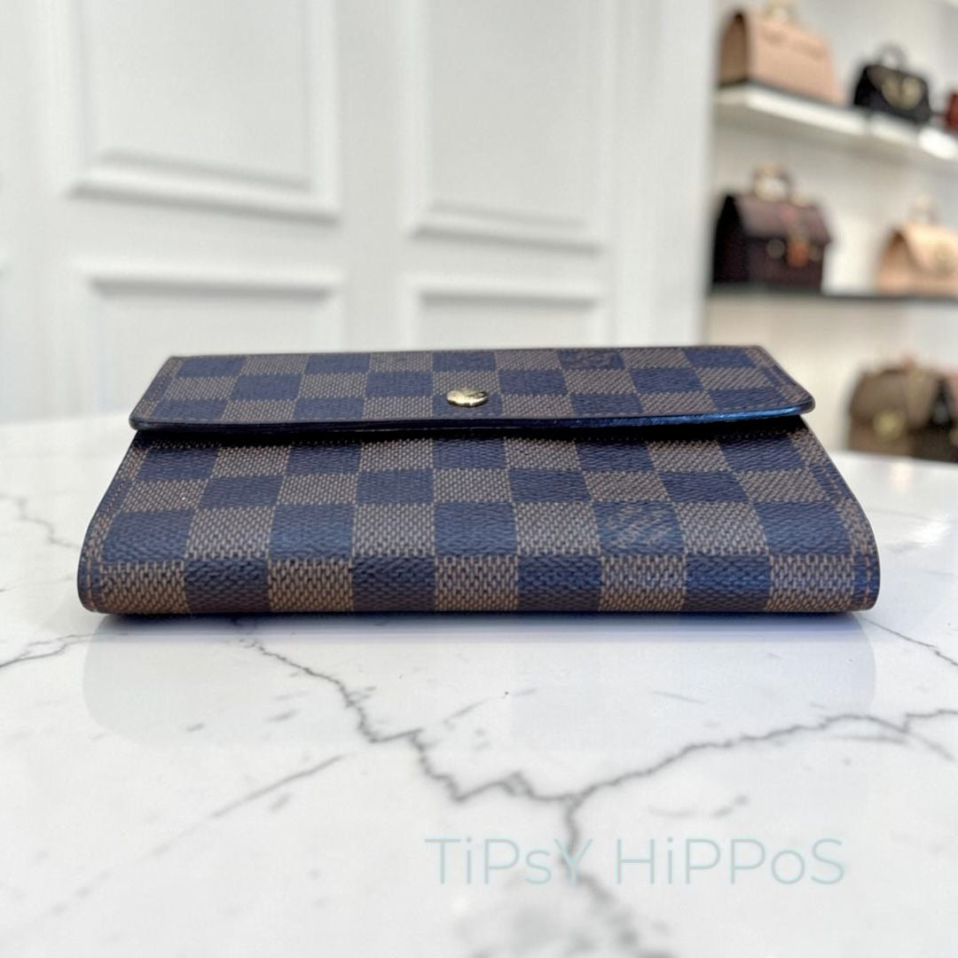 LOUIS VUITTON Tresor Etui Papier Trifold Wallet Damier Leather