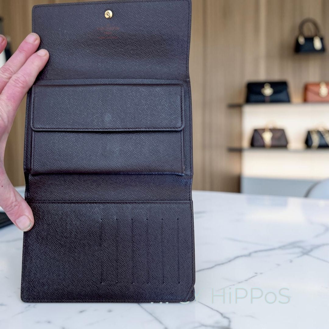LOUIS VUITTON Tresor Etui Papier Trifold Wallet Damier Leather