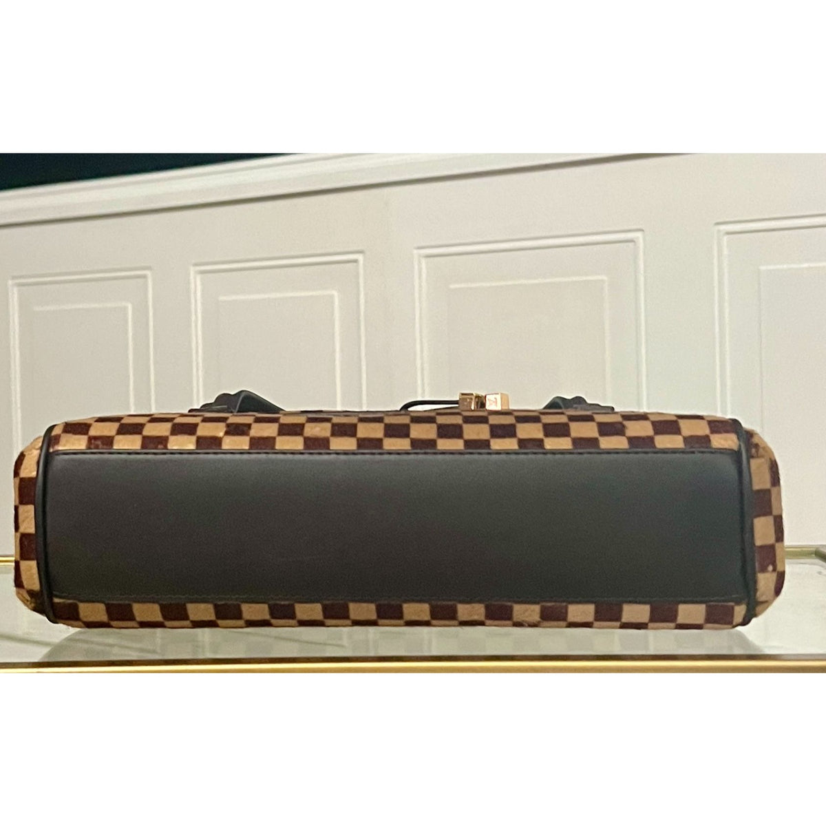 Louis Vuitton Vintage Damier Sauvage Lionne Pony Hair Handbag 623E191P