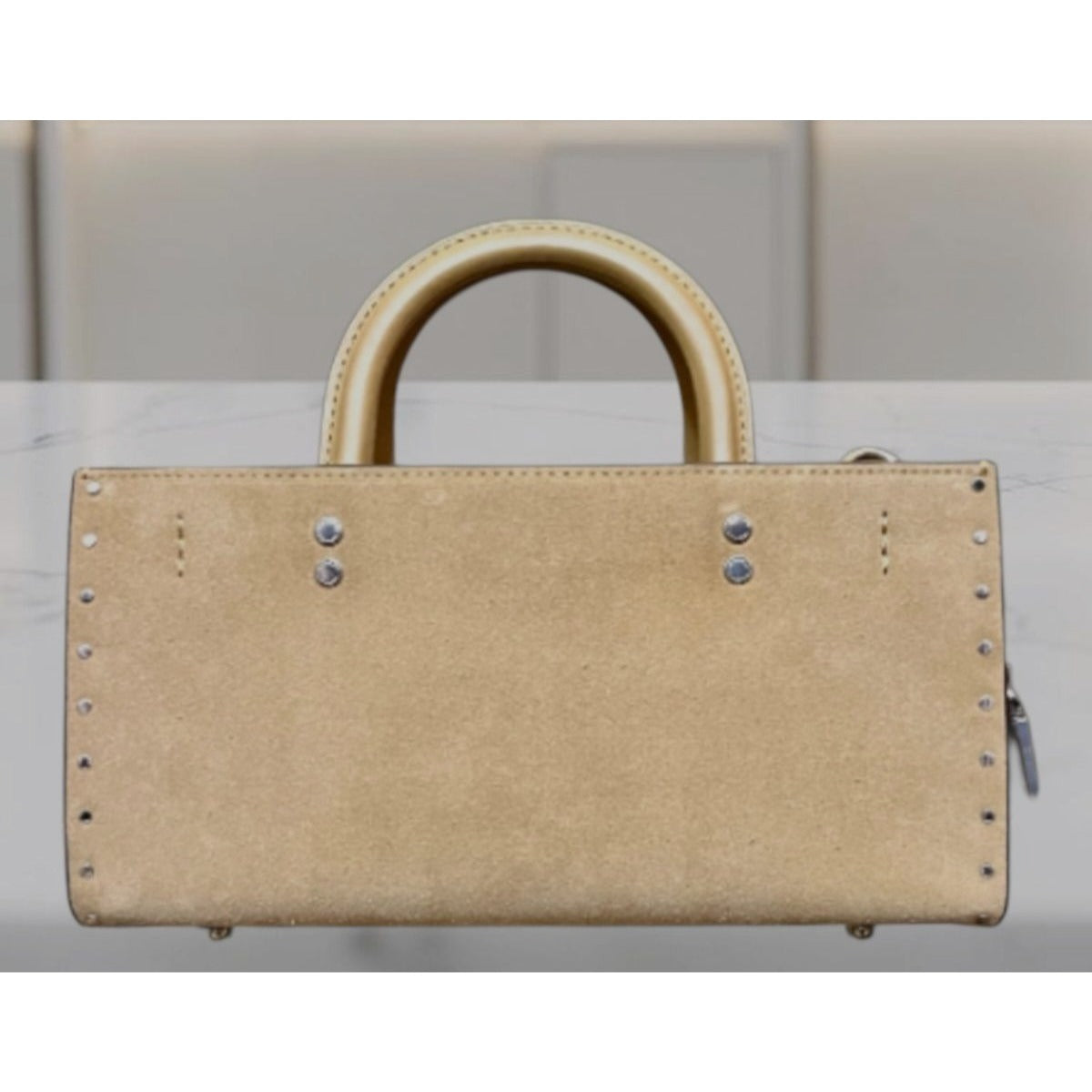 ✺ AUTHENTICATED NEW! Coach Rogue 26 Tan Suede Leather Handbag WITH COA