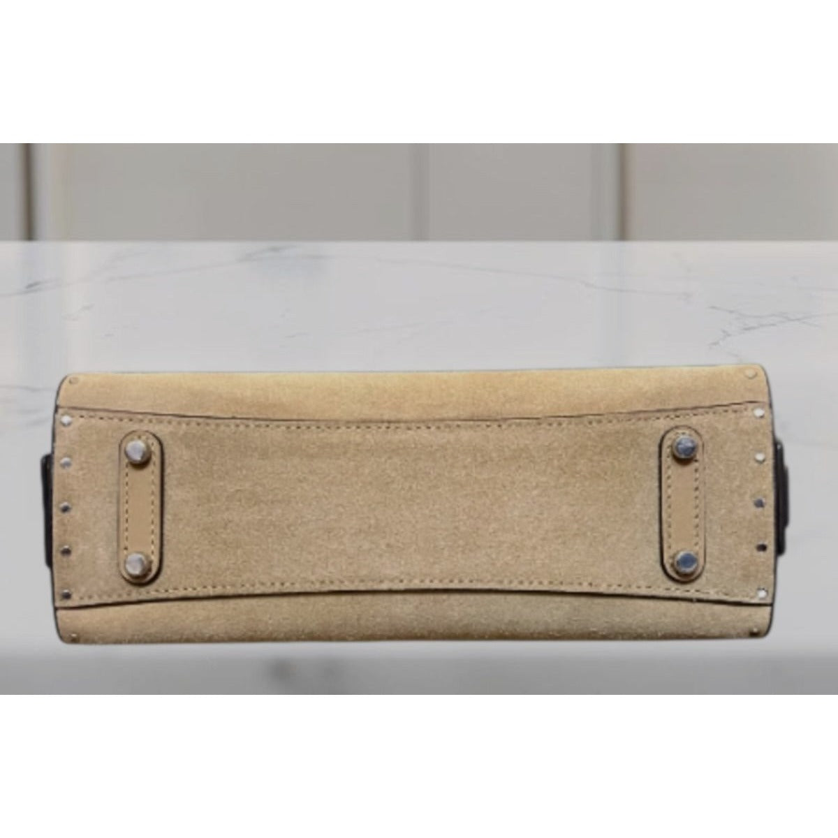 ✺ AUTHENTICATED NEW! Coach Rogue 26 Tan Suede Leather Handbag WITH COA