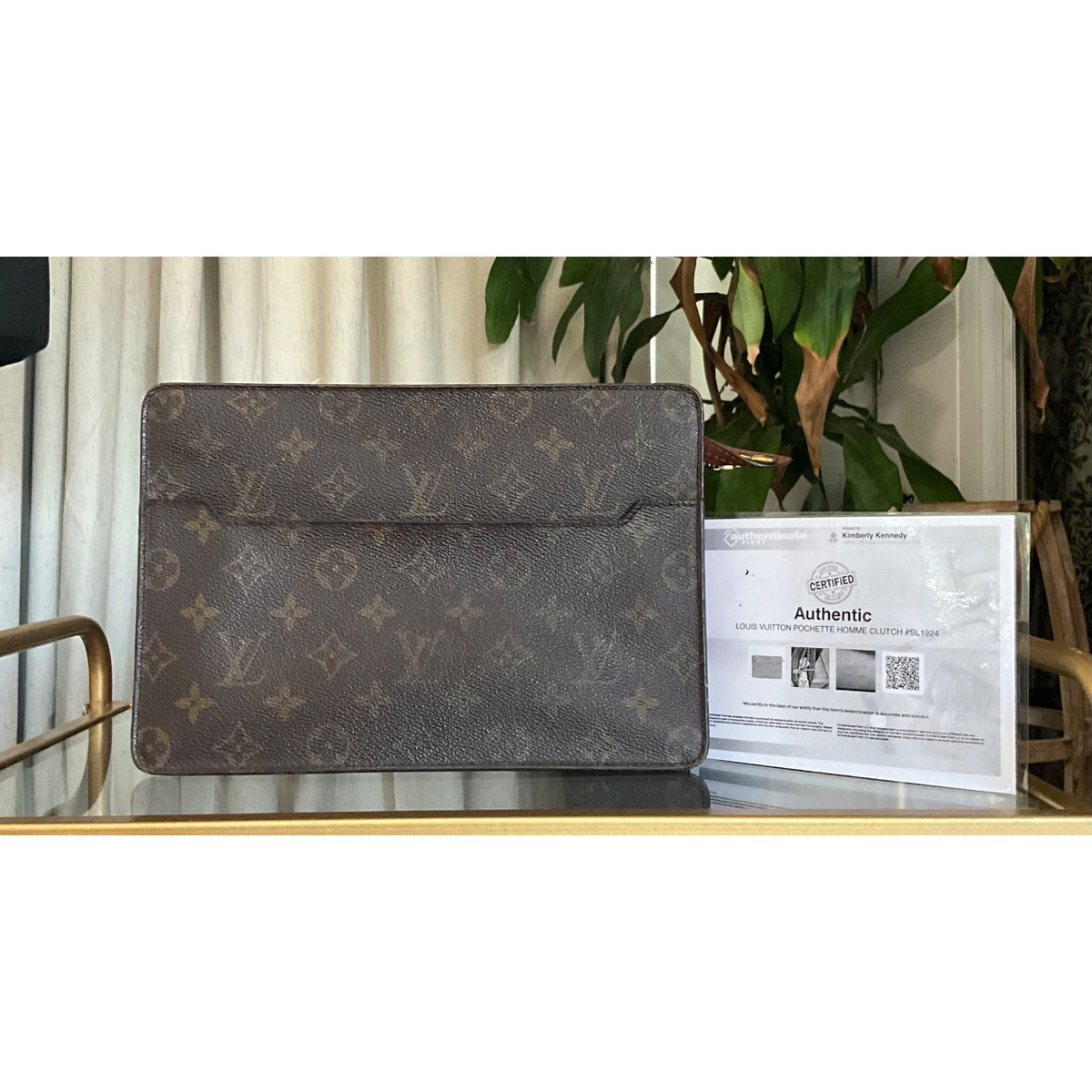 LOUIS VUITTON MONOGRAM POCHETTE HOMME CLUTCH