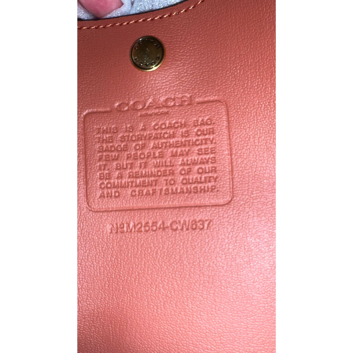 Coach Clay Suede Brooklyn 28 With Gold Hardware & Dust Bag 720A177PY