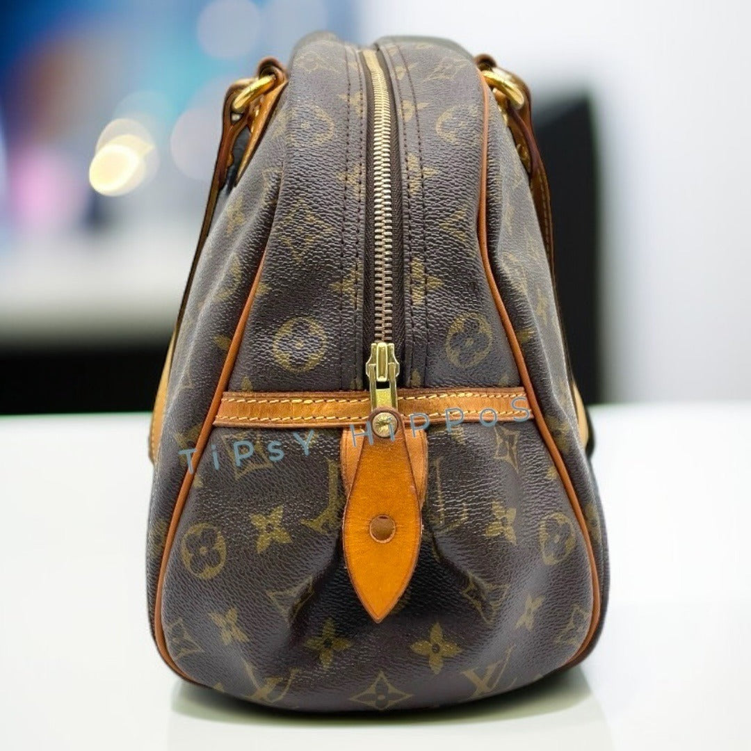 Louis Vuitton Monogram Montorgueil PM Shoulder Bag with LV Shopping Bag