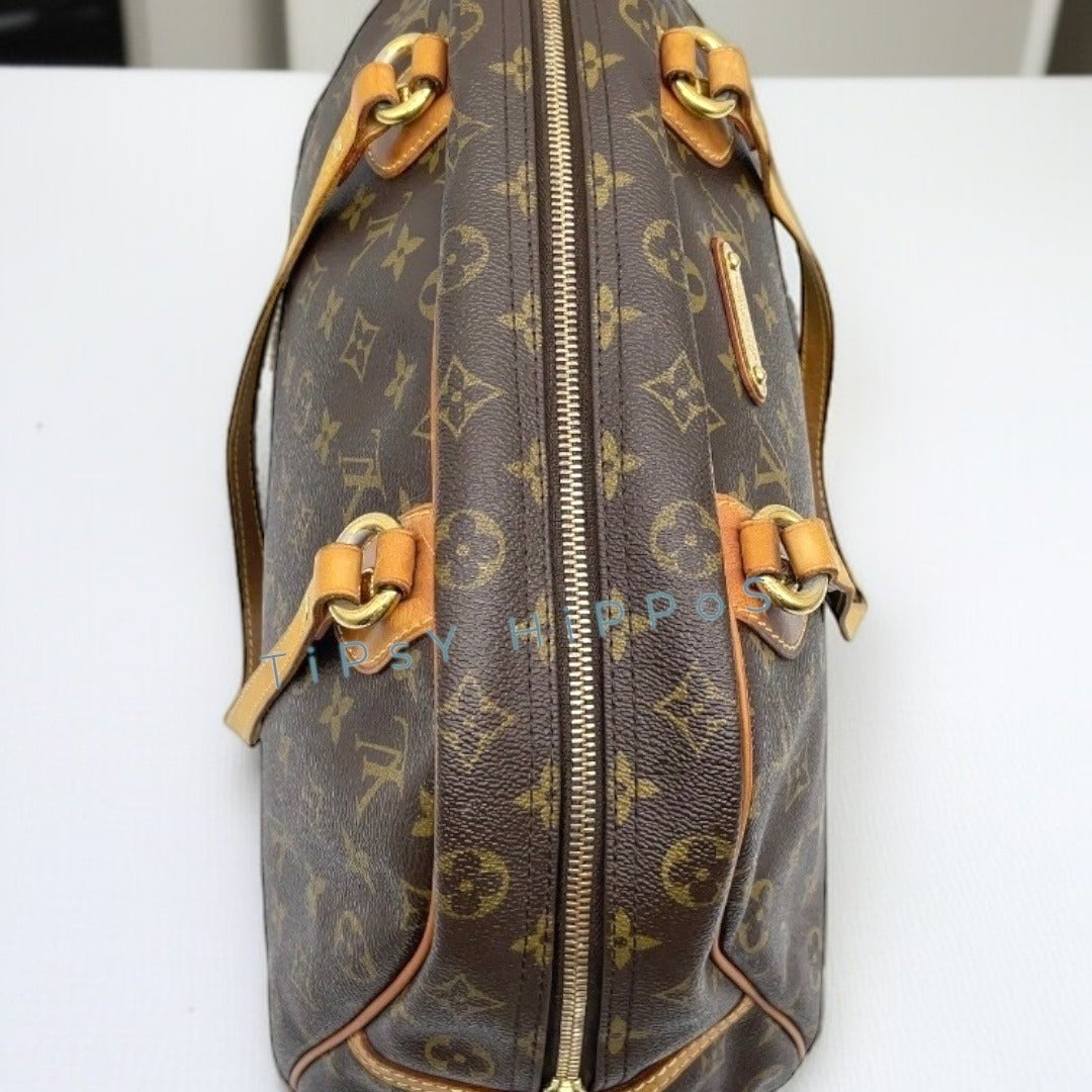 Louis Vuitton Monogram Montorgueil PM Shoulder Bag with LV Shopping Bag