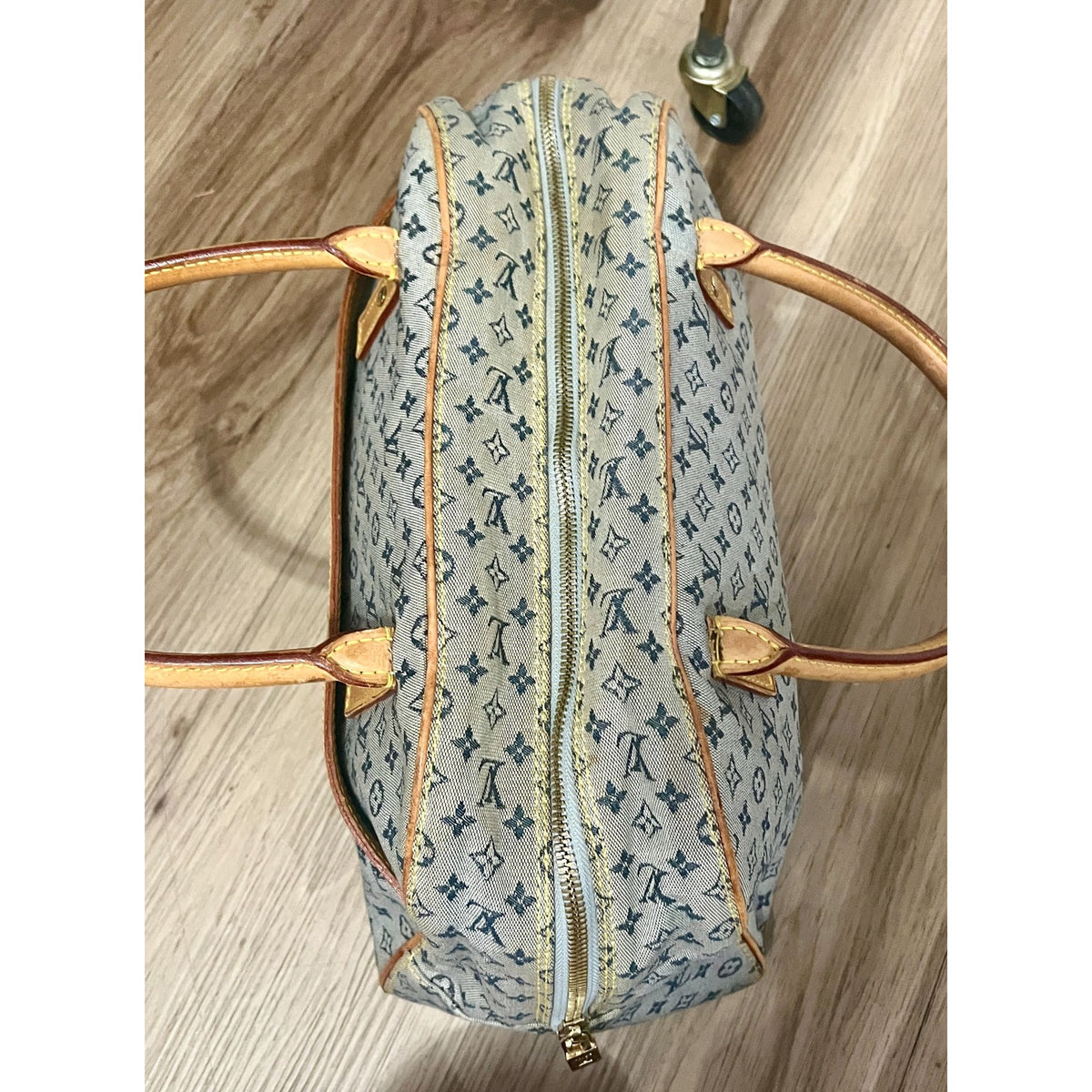 Louis Vuitton Vintage Blue Monogram Mini Lin Marie Bag 623E215P