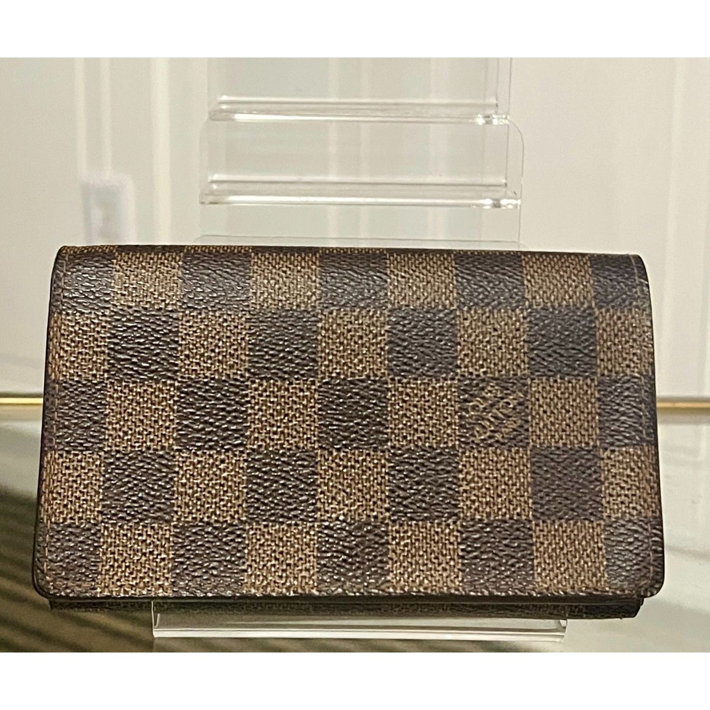 Louis Vuitton Damier Ebene Compact Wallet - Vintage Canvas Bifold