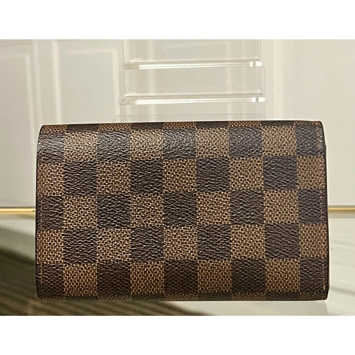 Louis Vuitton Damier Ebene Compact Wallet - Vintage Canvas Bifold