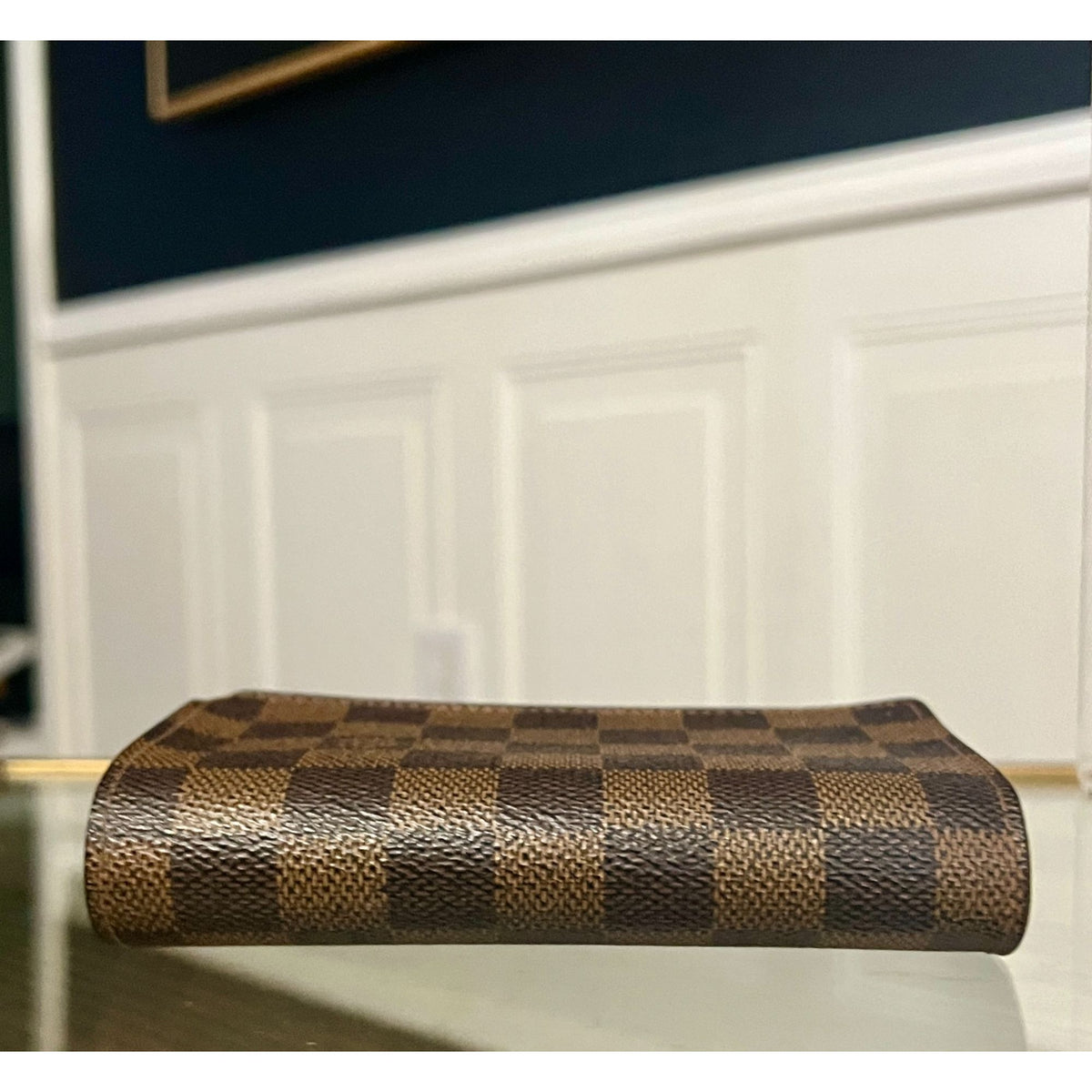 Louis Vuitton Damier Ebene Compact Wallet - Vintage Canvas Bifold