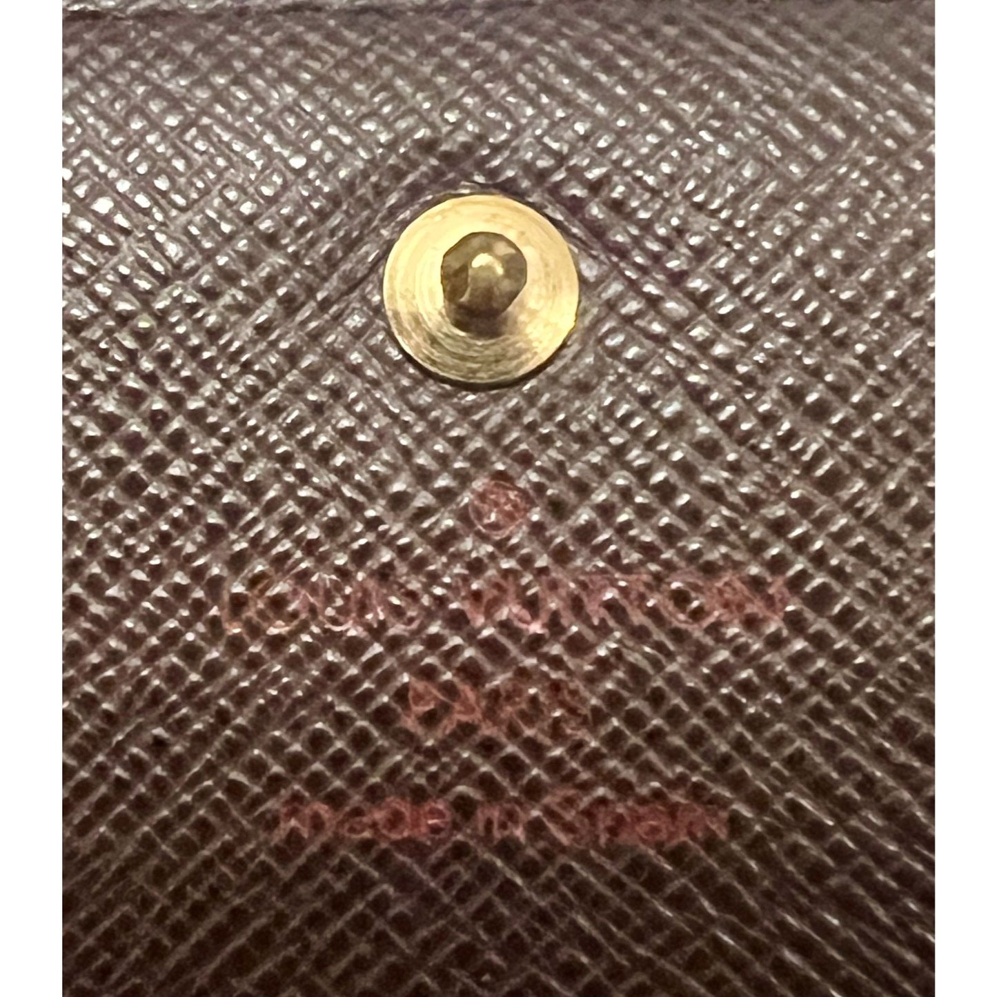 Louis Vuitton Damier Ebene Compact Wallet - Vintage Canvas Bifold