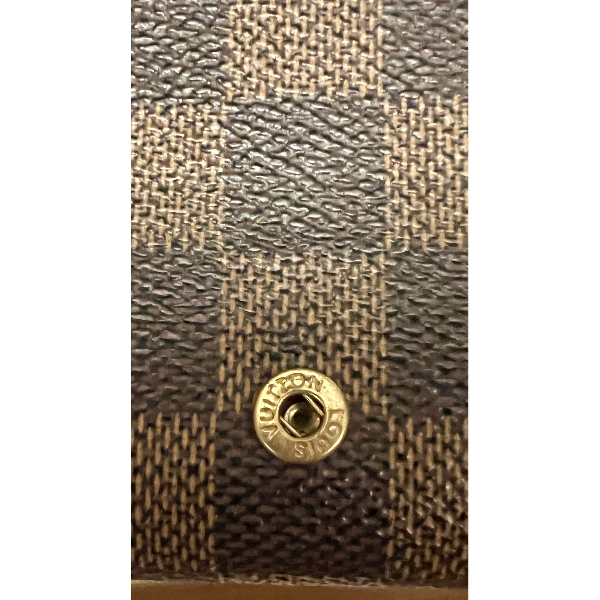 Louis Vuitton Damier Ebene Compact Wallet - Vintage Canvas Bifold