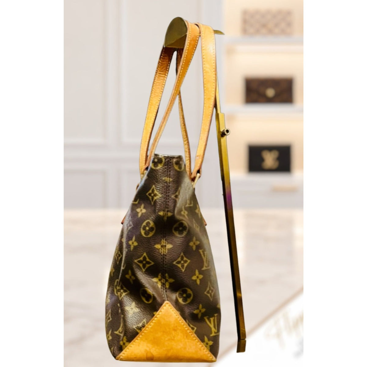 Authenticated!! Louis Vuitton Monogram Cabas Piano Monogram Shoulder Bag