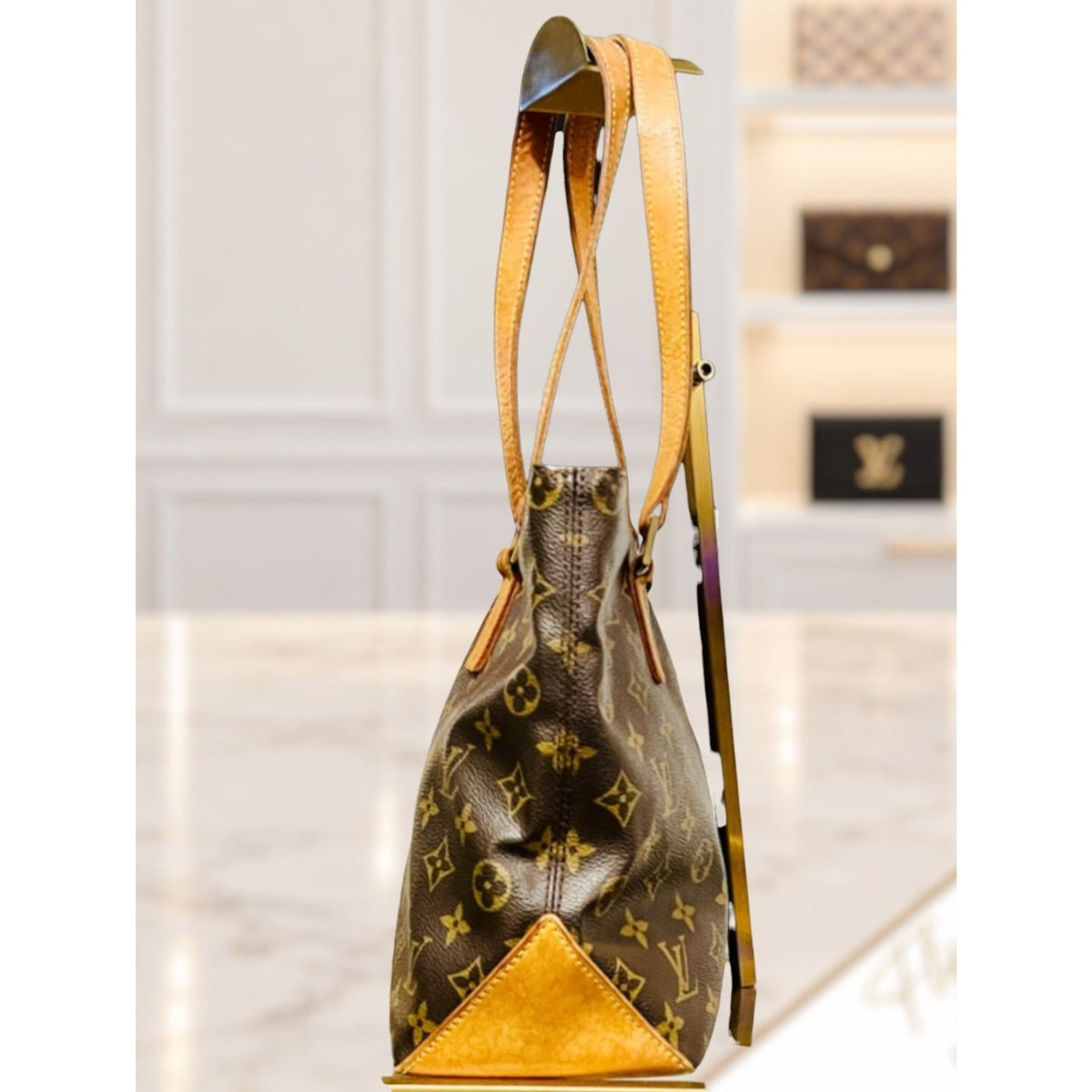 Authenticated!! Louis Vuitton Monogram Cabas Piano Monogram Shoulder Bag