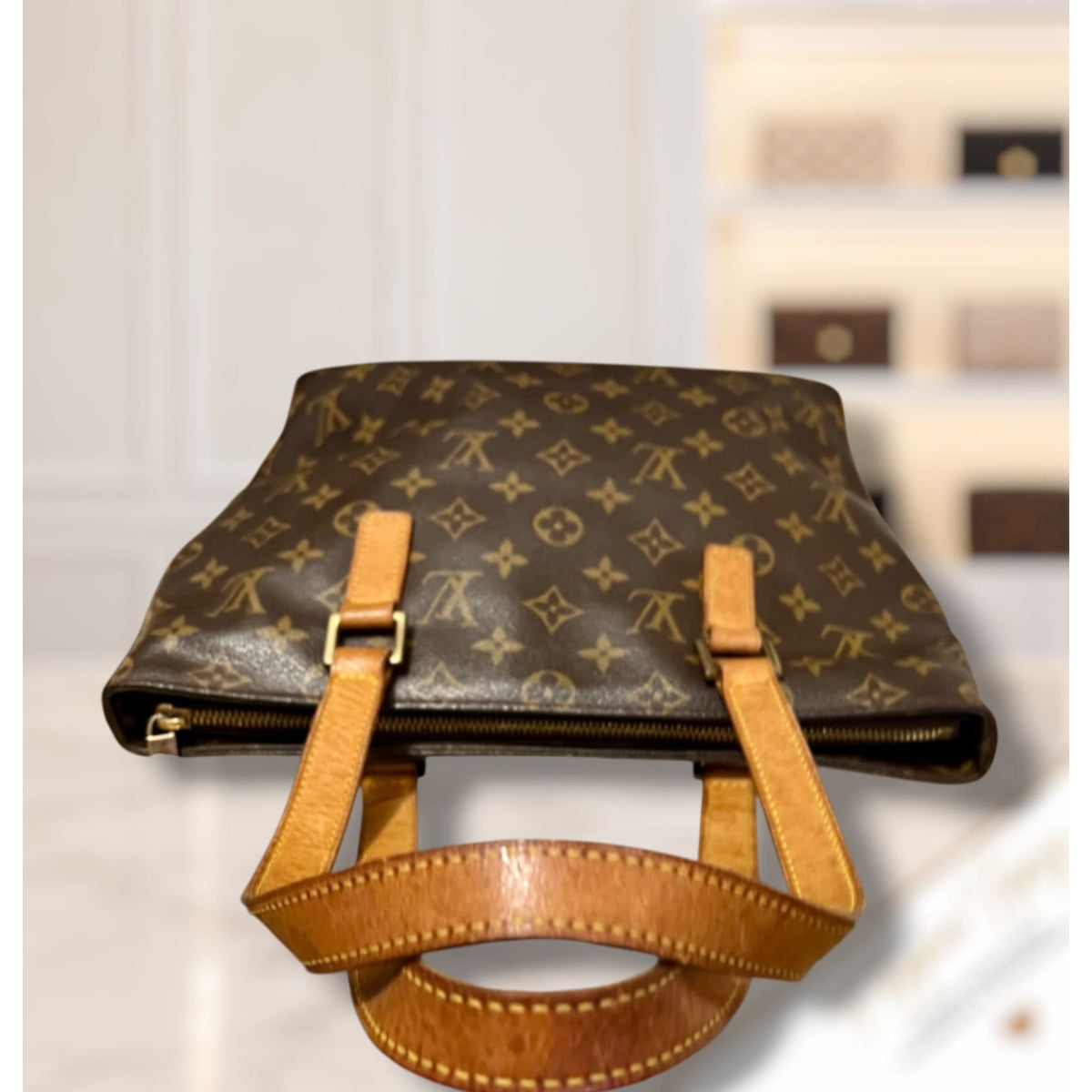 Authenticated!! Louis Vuitton Monogram Cabas Piano Monogram Shoulder Bag
