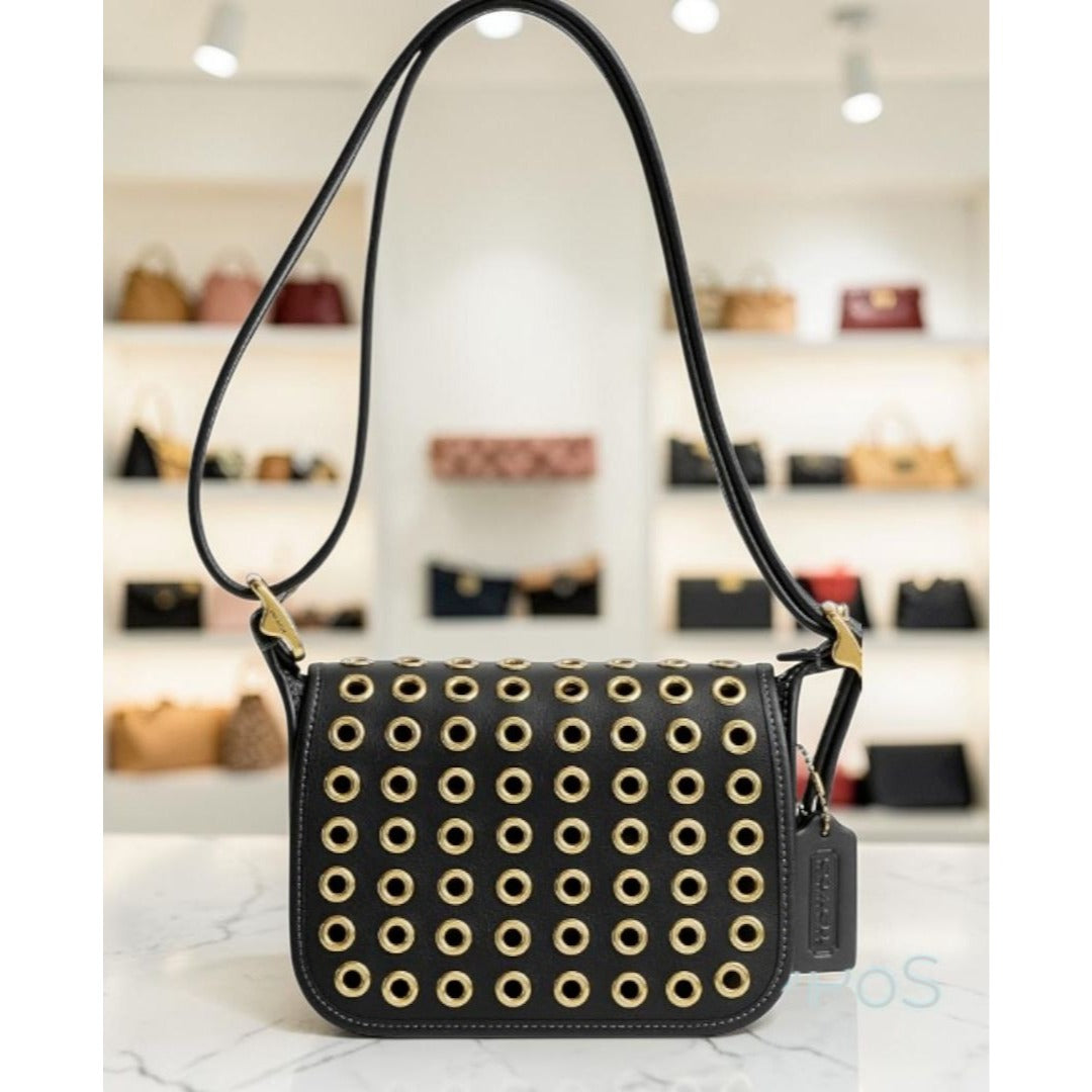 NWT!!  Coach  Patricia Legacy Handbag With Gold Grommet Detailing & Adjustable Strap