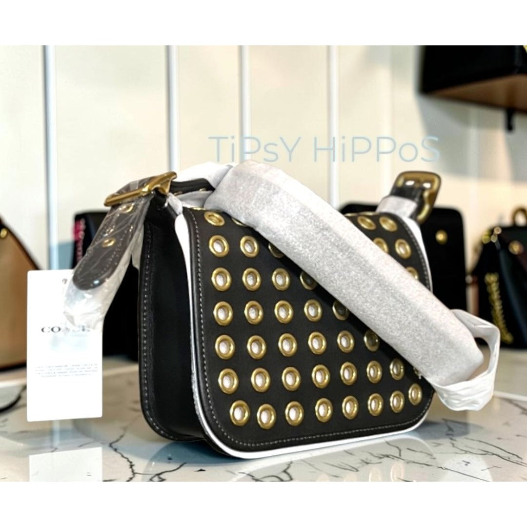 NWT!!  Coach  Patricia Legacy Handbag With Gold Grommet Detailing & Adjustable Strap