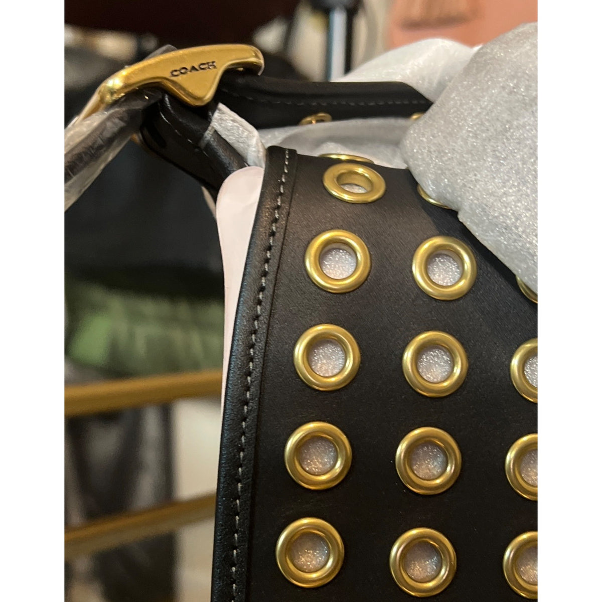 NWT!!  Coach  Patricia Legacy Handbag With Gold Grommet Detailing & Adjustable Strap