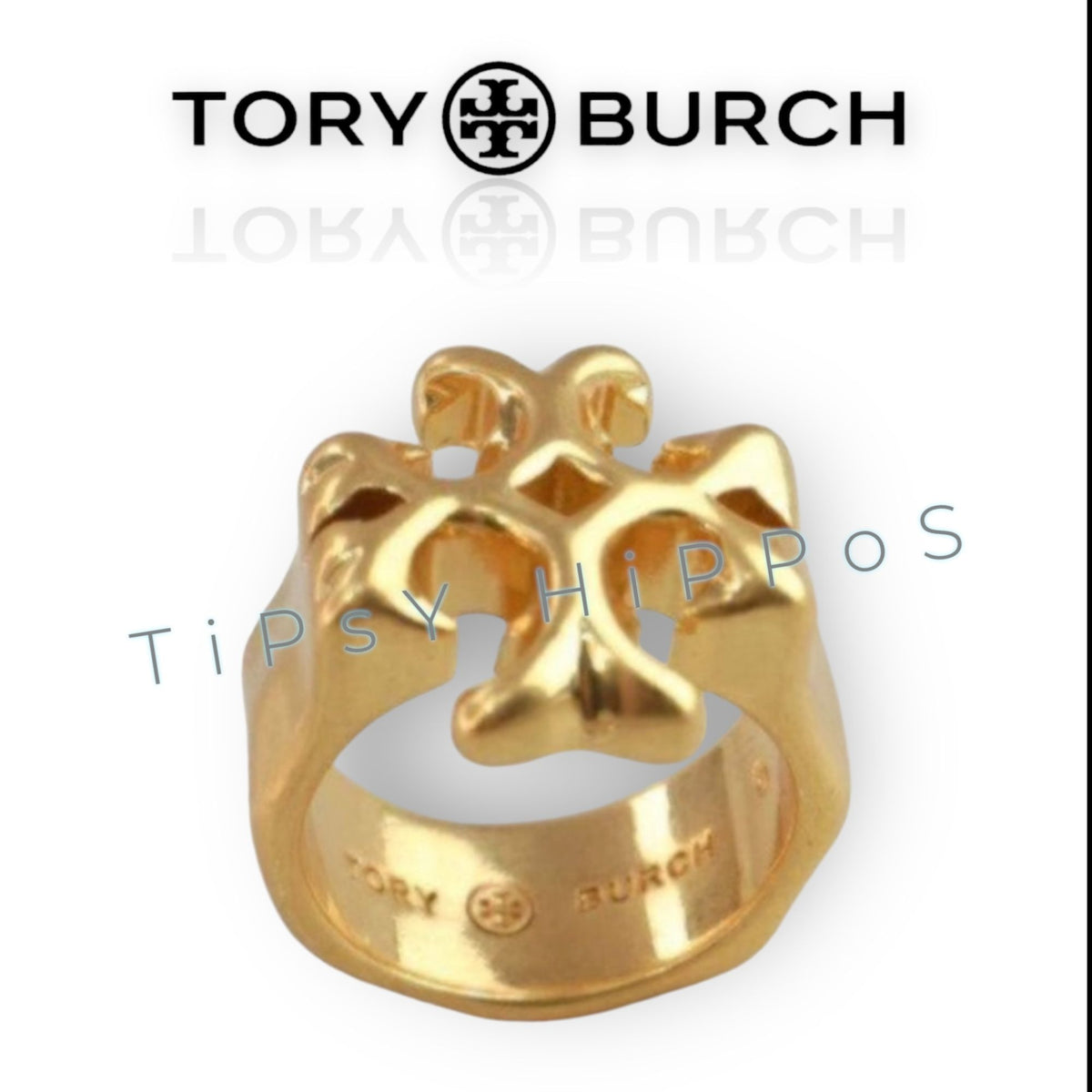 SIZE 7 - Tory Burch Roxanne Gold Ring