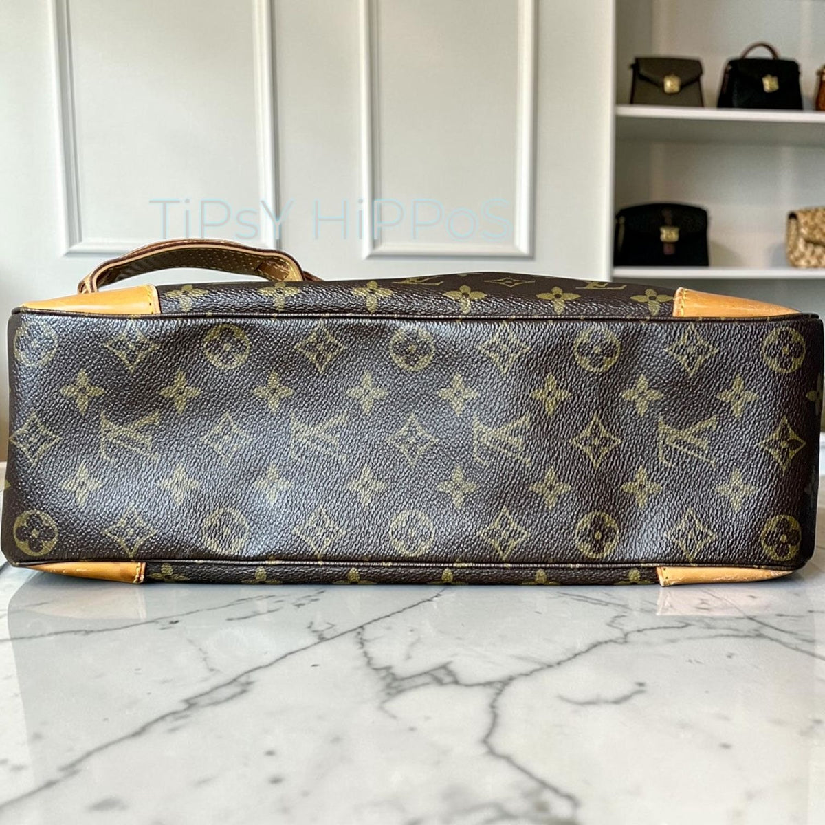 AUTHENTICATED!  LOUIS VUITTON Boulogne 35 Shoulder Bag Monogram