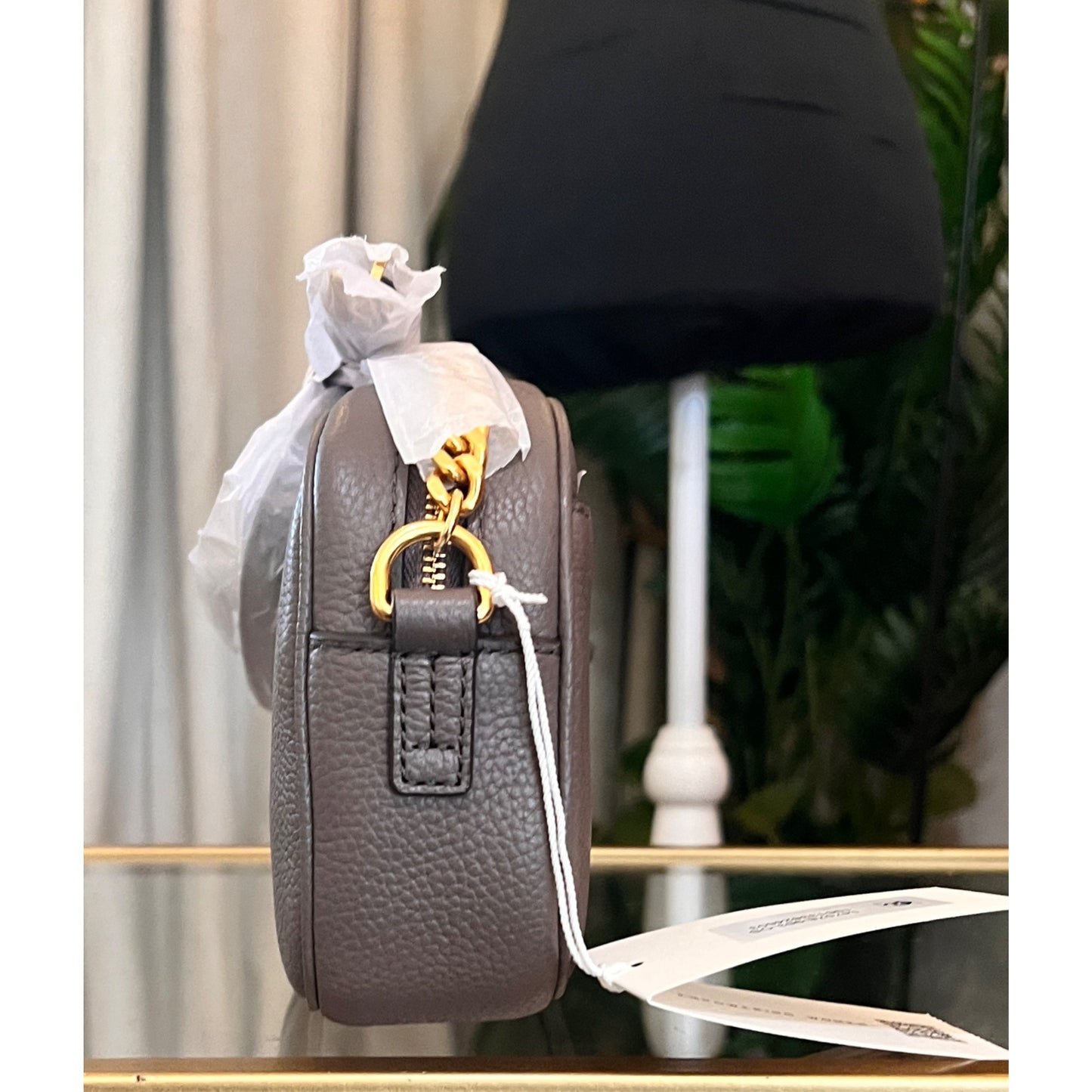 Tory Burch Taupe McGraw Camera Bag
