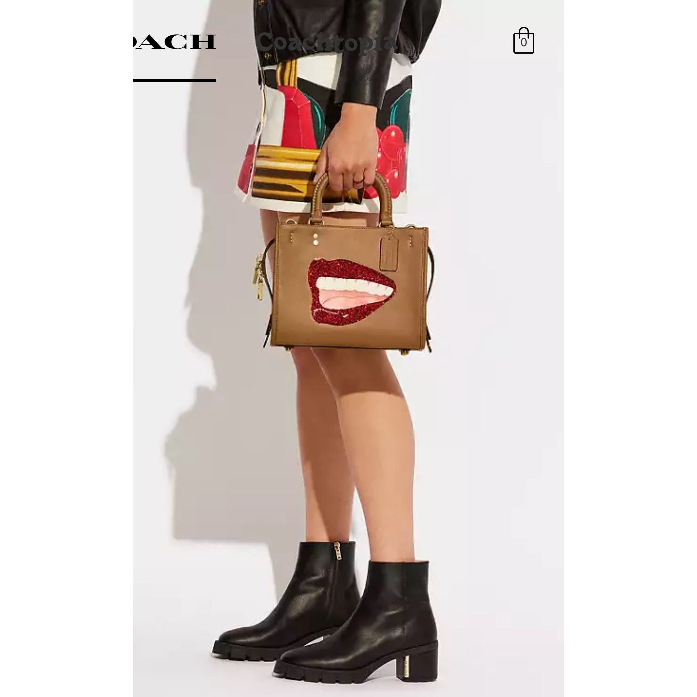 AUTHENTICATED!! Coach X Tom Wesselmann Rogue Bag 25 HANDBAG