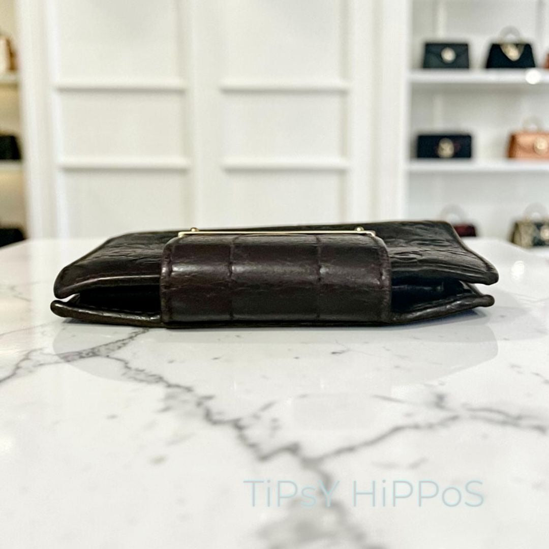 Gucci Guccissima GG Monogram Leather Bifold Wallet - Vintage Black/Gold