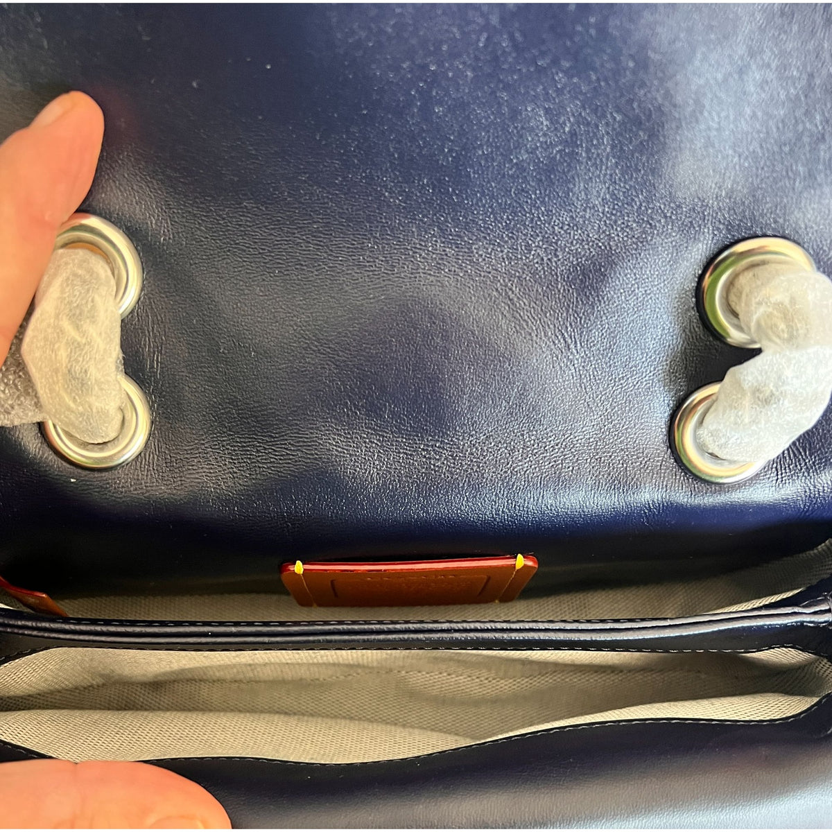 NEW WITH TAGS!! SOLD OUT!  AUTHENTIC Coach Blue Velvet Quilted Tabby 20.  (807A22P)
