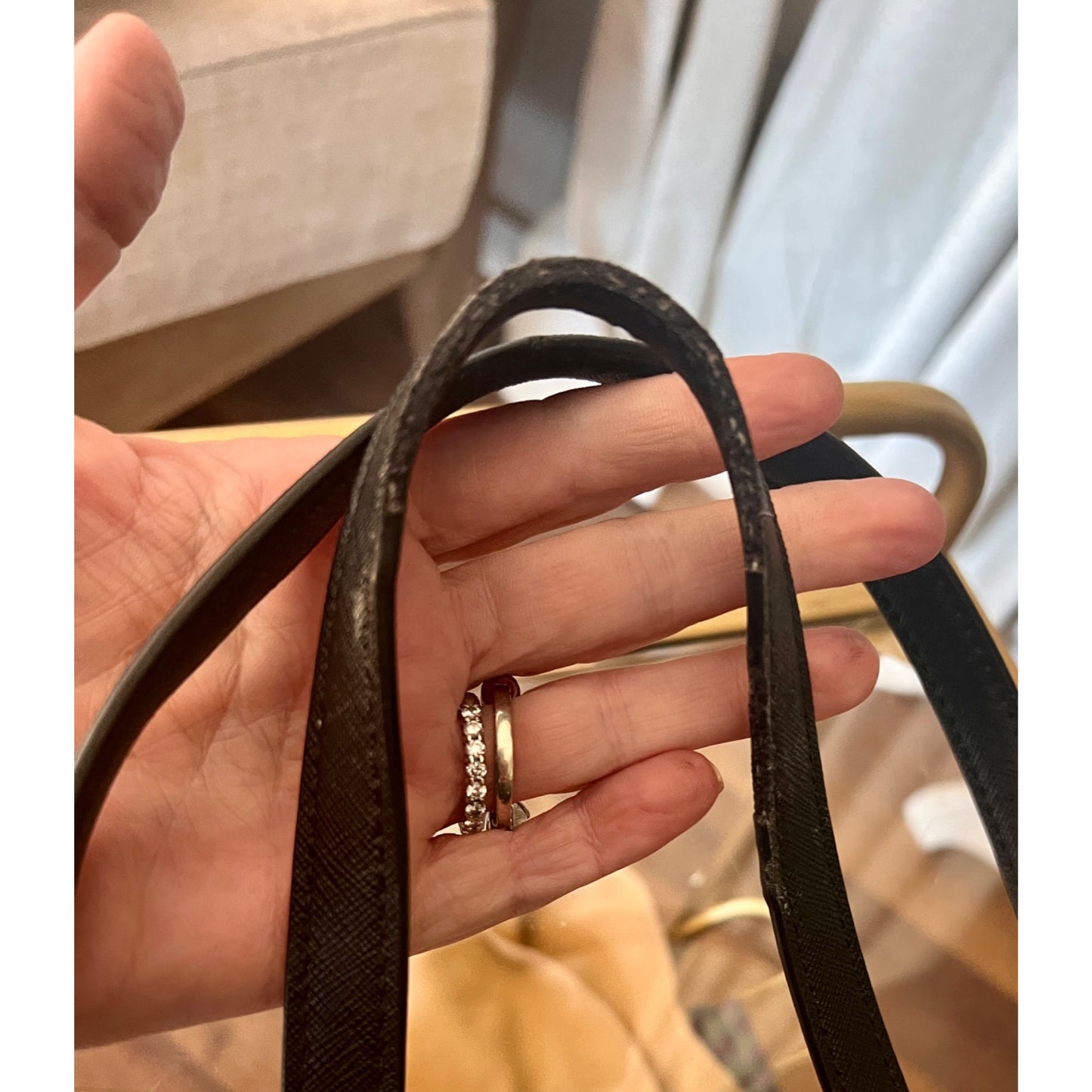Tory Burch Black Stefano Leather Robinson Shoulder Bag