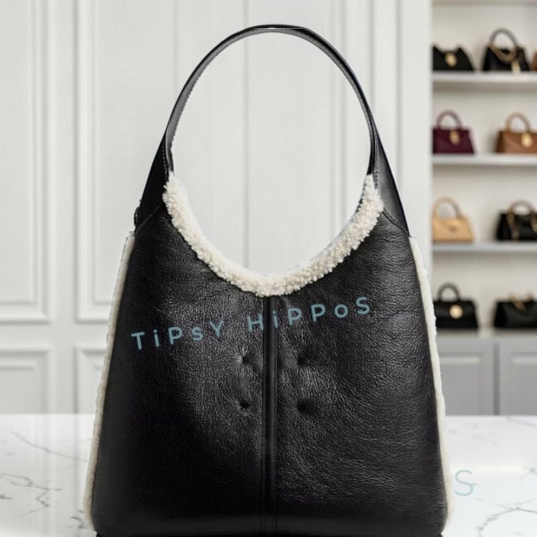 Authentic Coach Brooklyn 39 in black and shepherd handbag