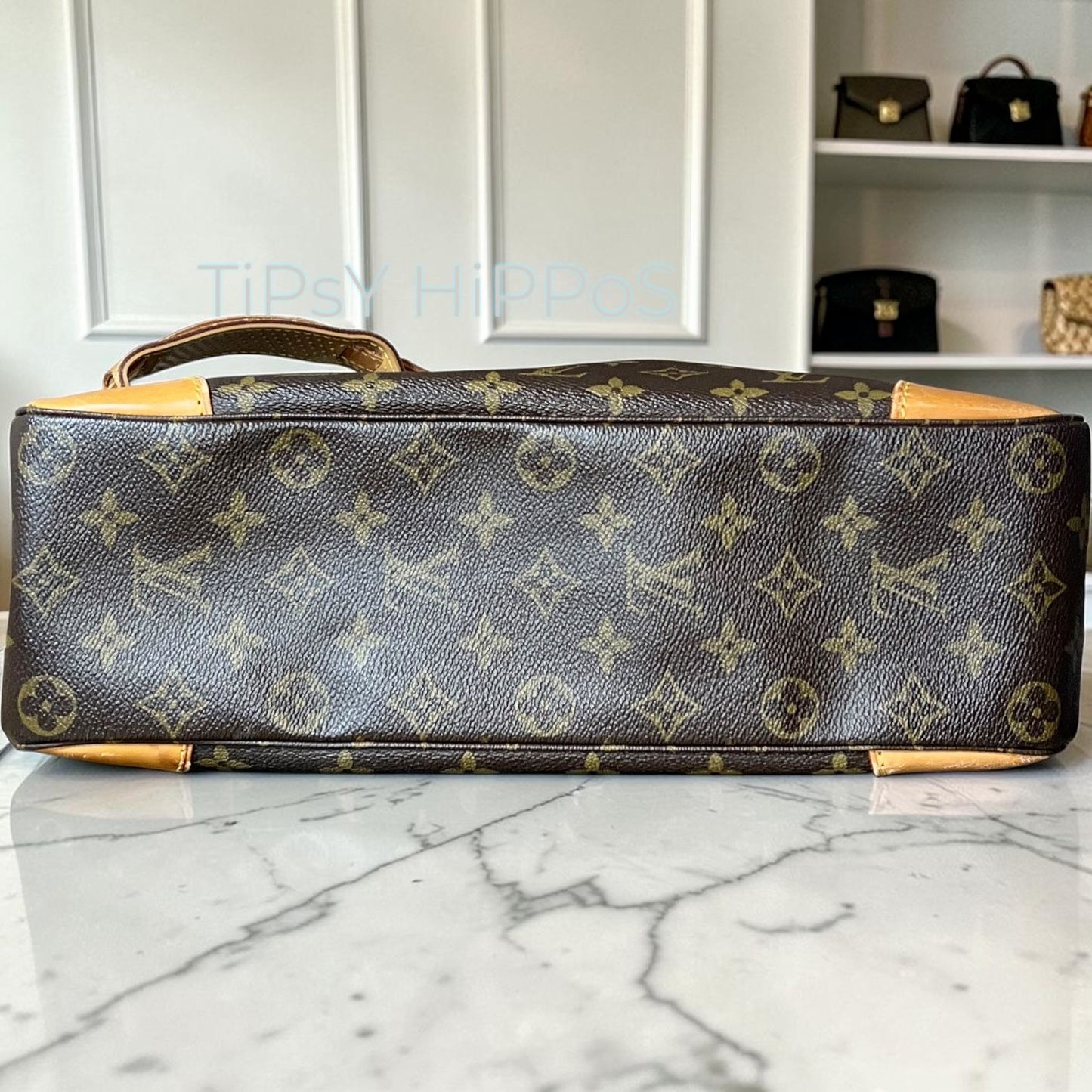 AUTHENTICATED!  LOUIS VUITTON Boulogne 35 Shoulder Bag Monogram