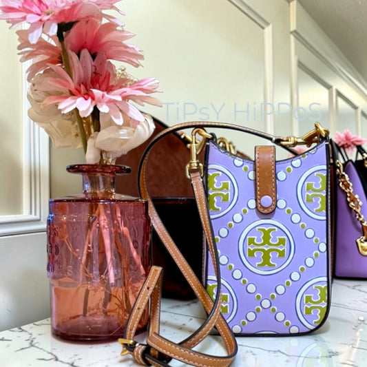 TORY BURCH PURPLE & GREEN EMBOSSED CROSSBODY ✺✺