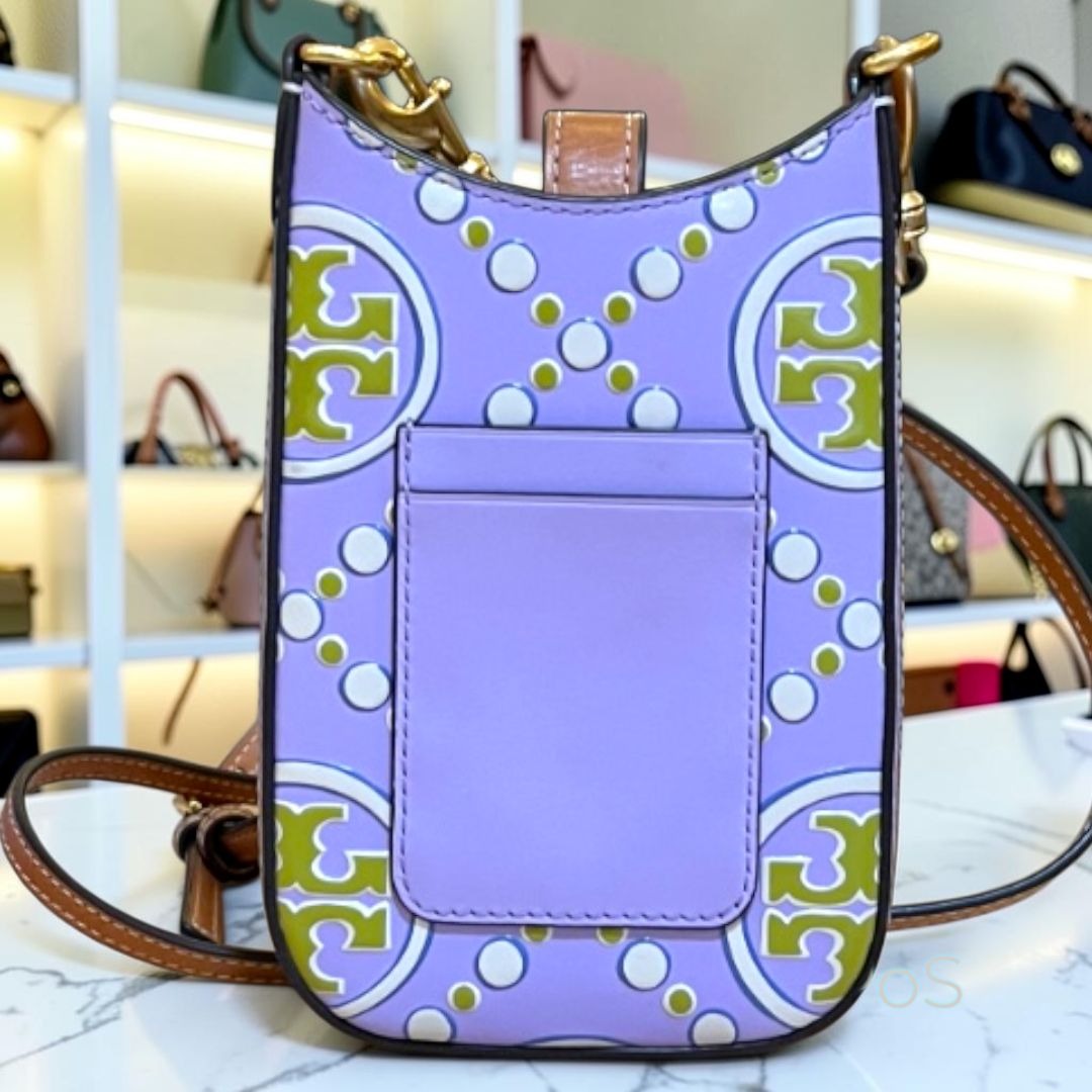 TORY BURCH PURPLE & GREEN EMBOSSED CROSSBODY ✺✺