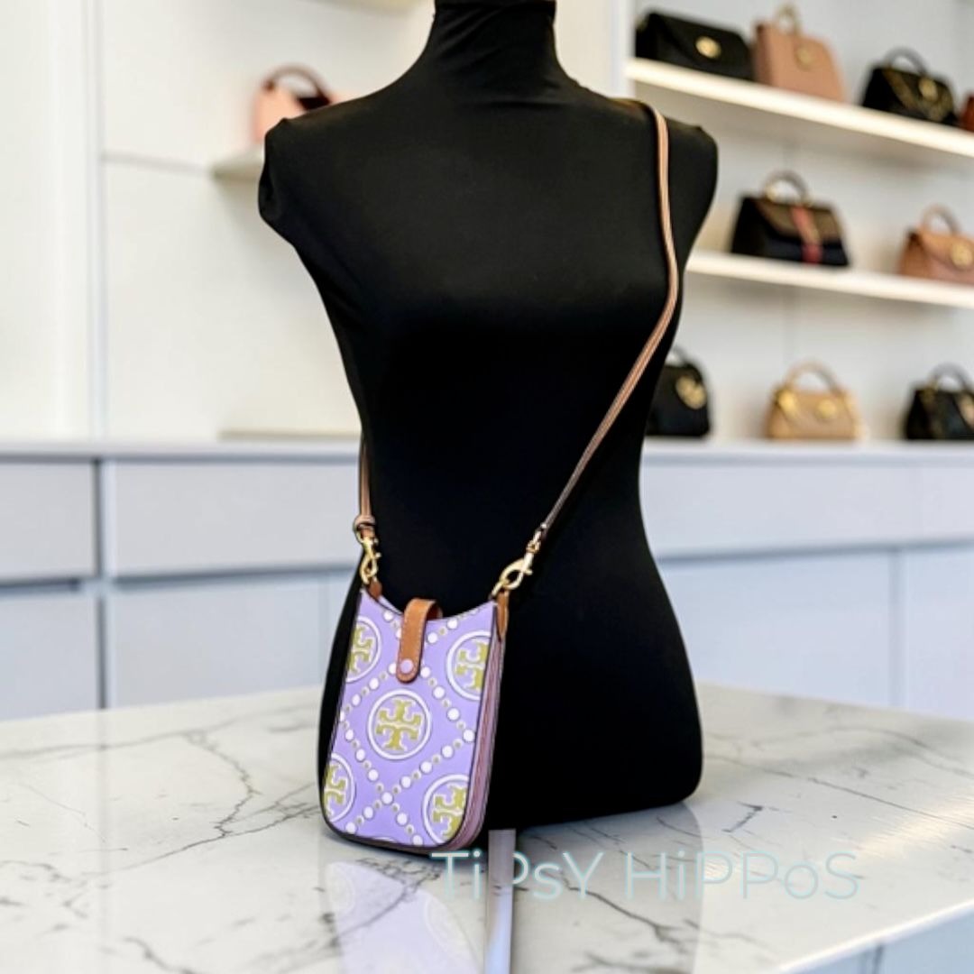 TORY BURCH PURPLE & GREEN EMBOSSED CROSSBODY ✺✺