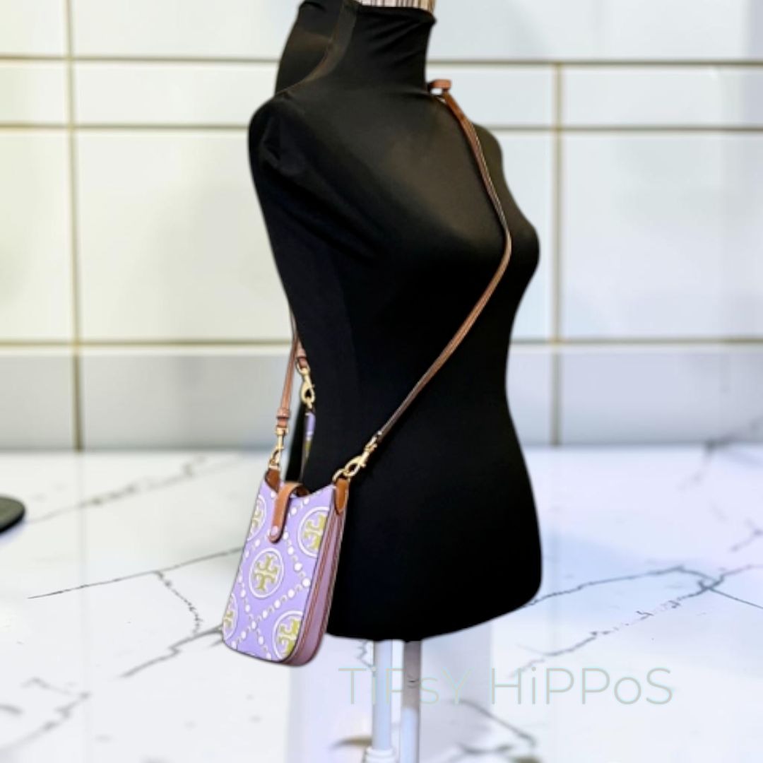 TORY BURCH PURPLE & GREEN EMBOSSED CROSSBODY ✺✺