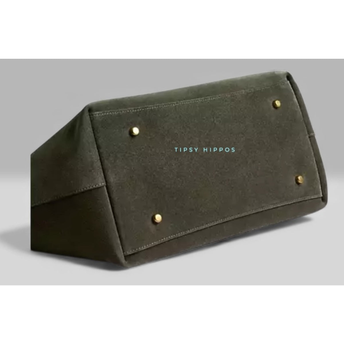NEW!!   AUTHENTIC COACH Gramercy Tote Bag IN OLIVE GREEN SUEDE AND BRASS