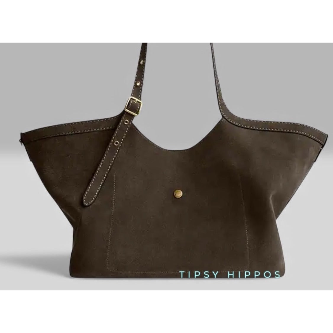 NEW!!   AUTHENTIC COACH Gramercy Tote Bag IN OLIVE GREEN SUEDE AND BRASS