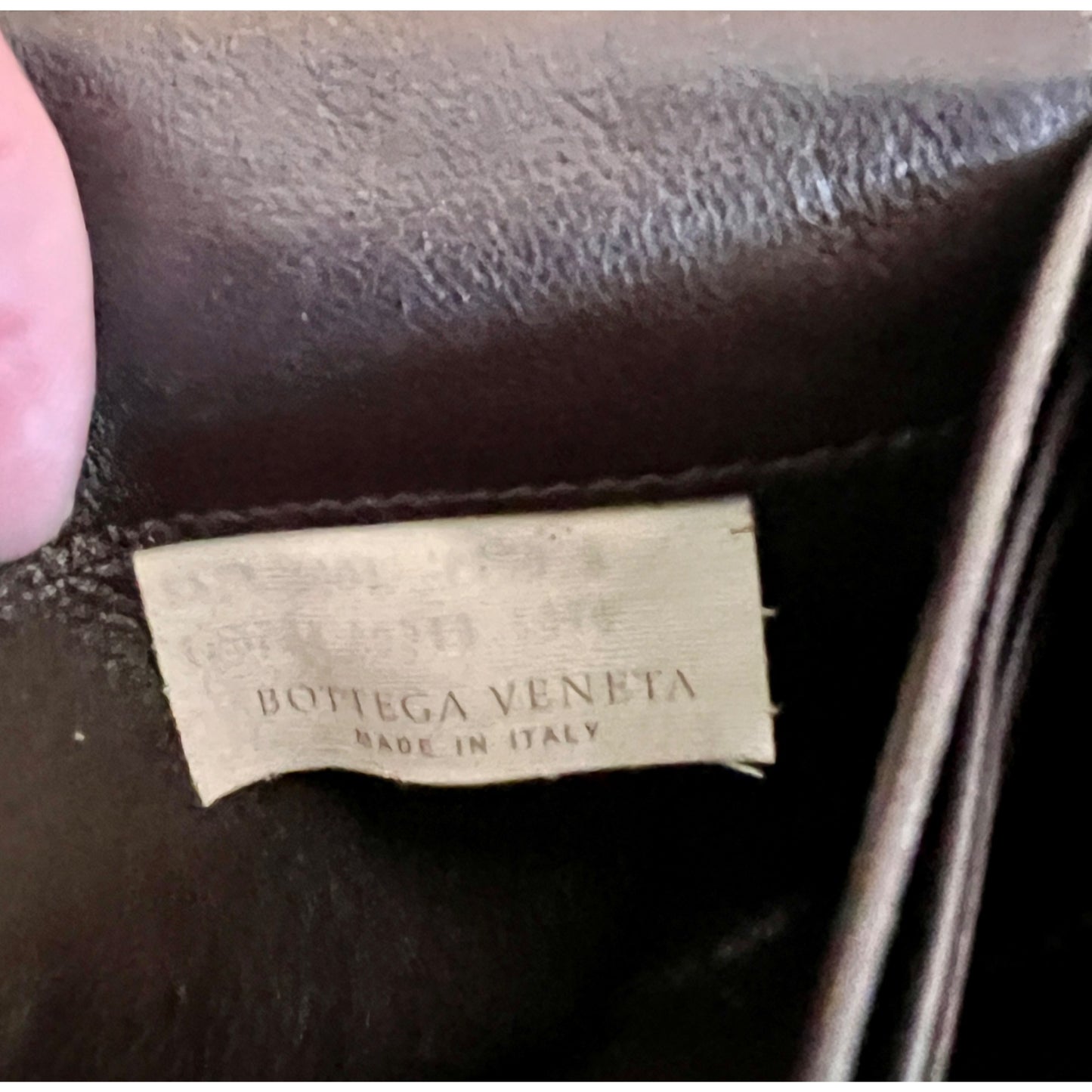 Vintage Bottega Veneta Intrecciato Brown Leather Wallet