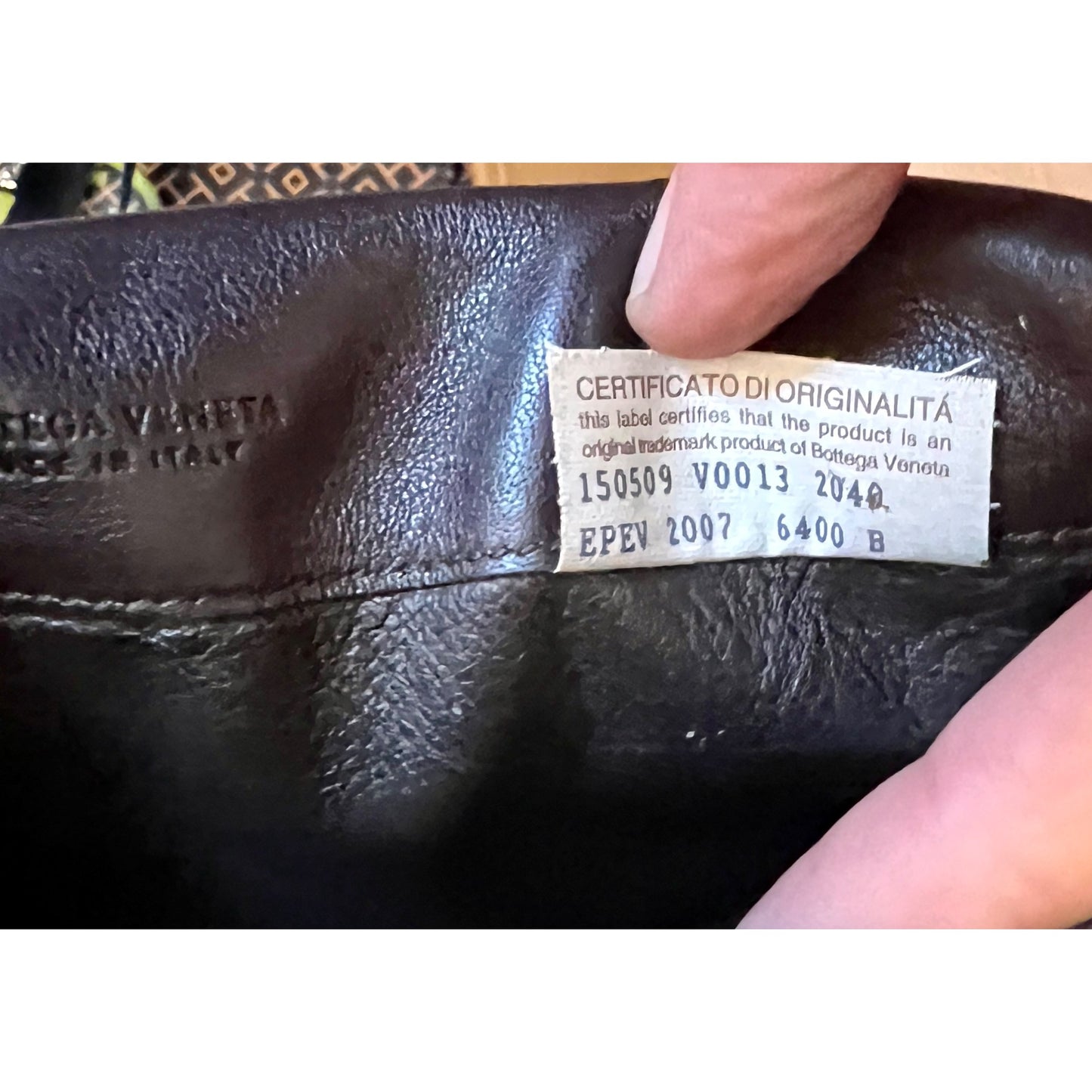 Vintage Bottega Veneta Intrecciato Brown Leather Wallet