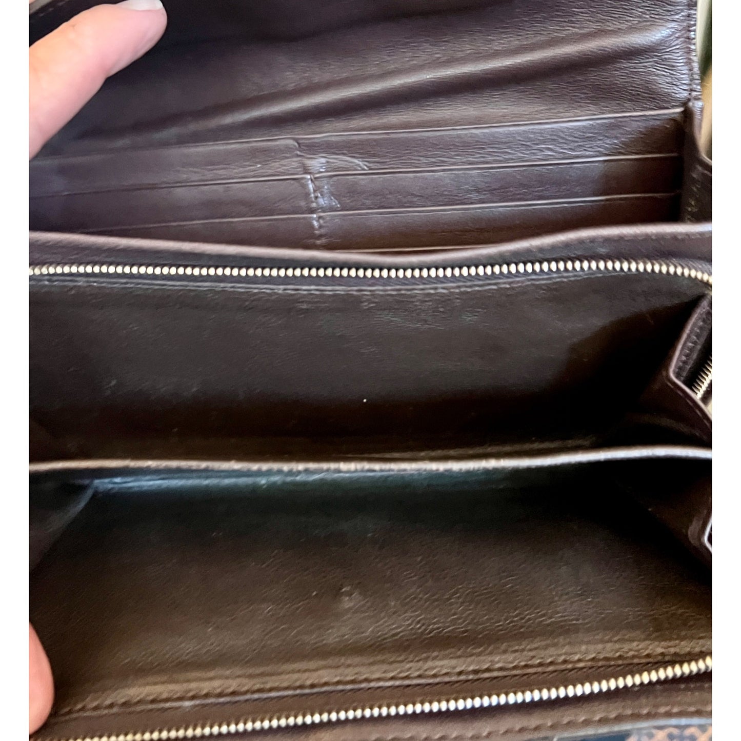 Vintage Bottega Veneta Intrecciato Brown Leather Wallet