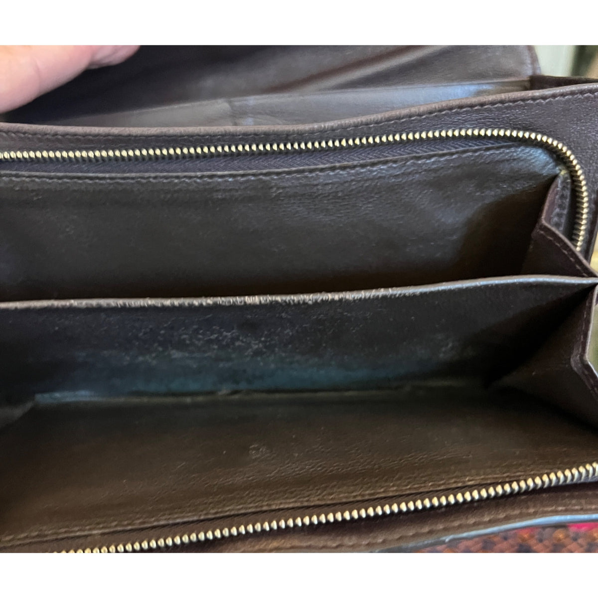 Vintage Bottega Veneta Intrecciato Brown Leather Wallet