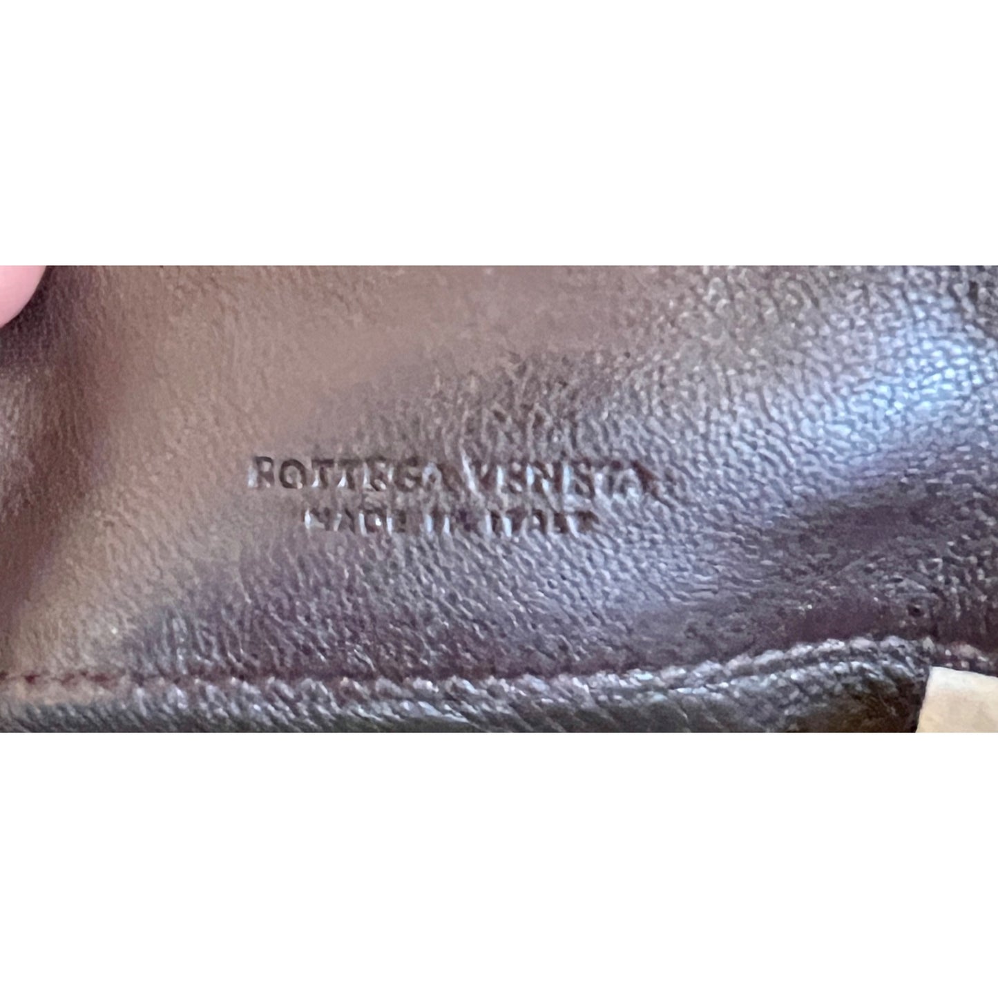 Vintage Bottega Veneta Intrecciato Brown Leather Wallet
