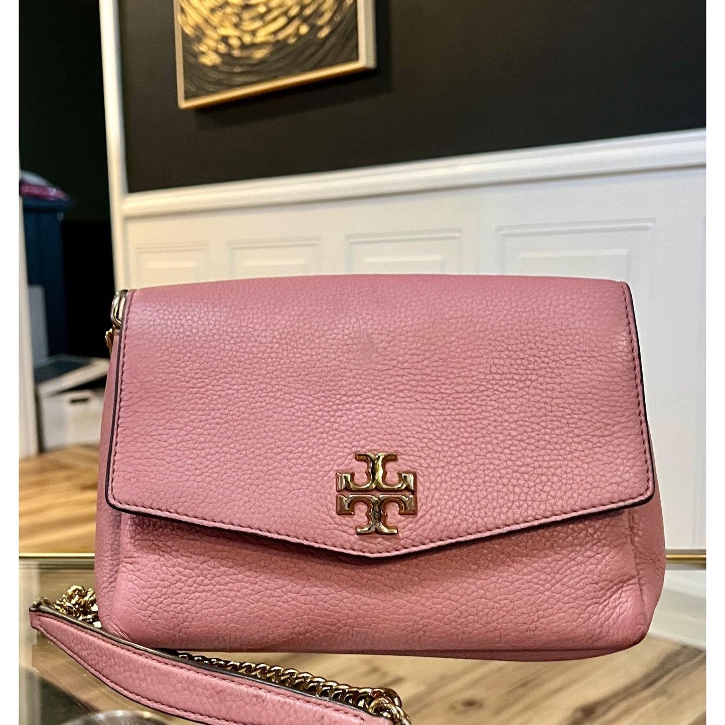 AUTHENTIC TORY BURCH PINK KIRA CONVERTIBLE SHOULDER BAG