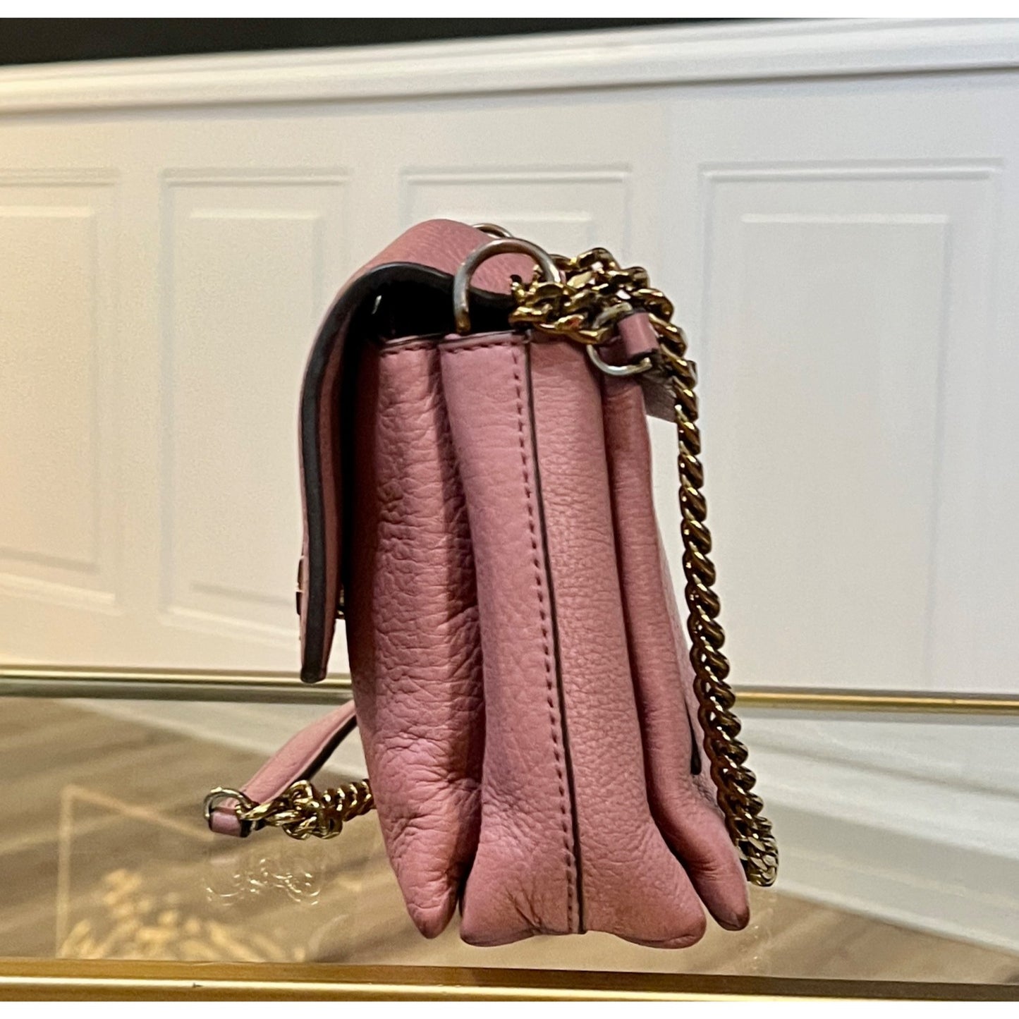 AUTHENTIC TORY BURCH PINK KIRA CONVERTIBLE SHOULDER BAG