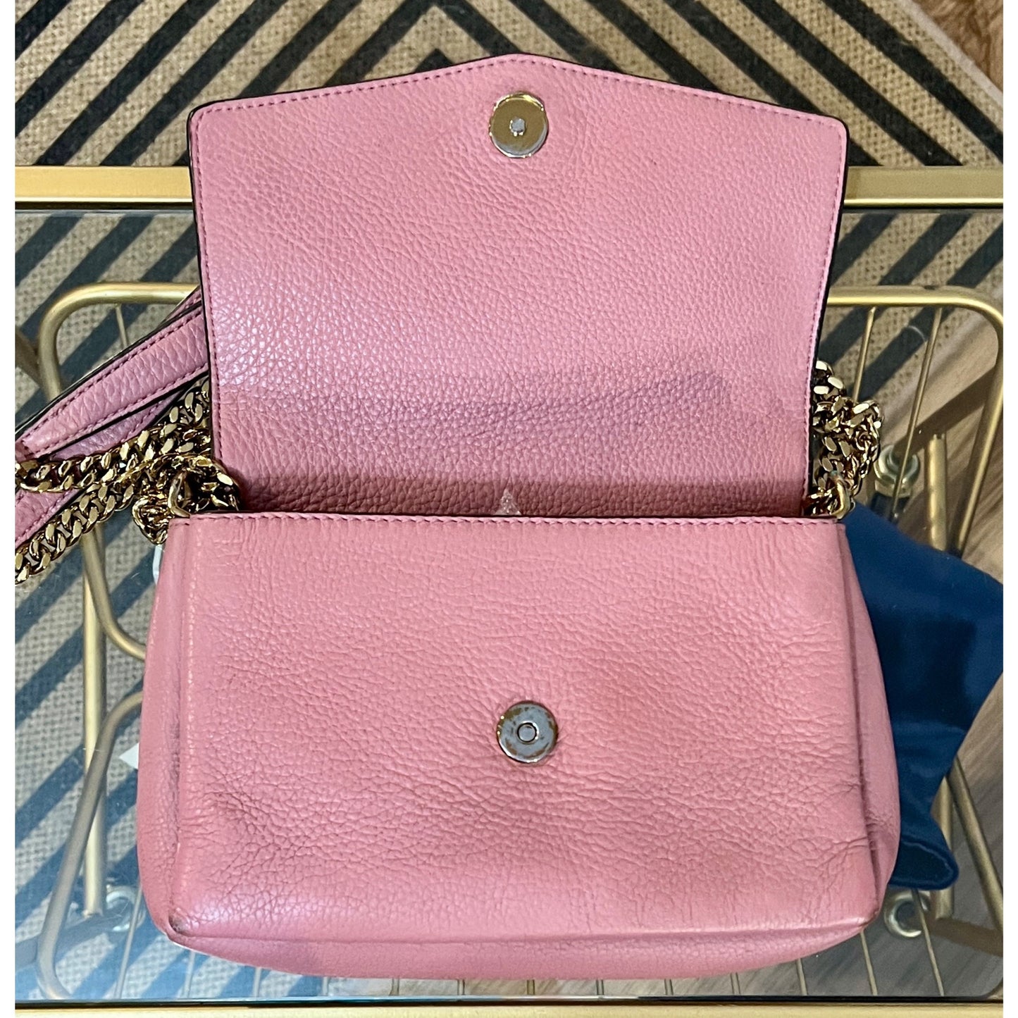 AUTHENTIC TORY BURCH PINK KIRA CONVERTIBLE SHOULDER BAG